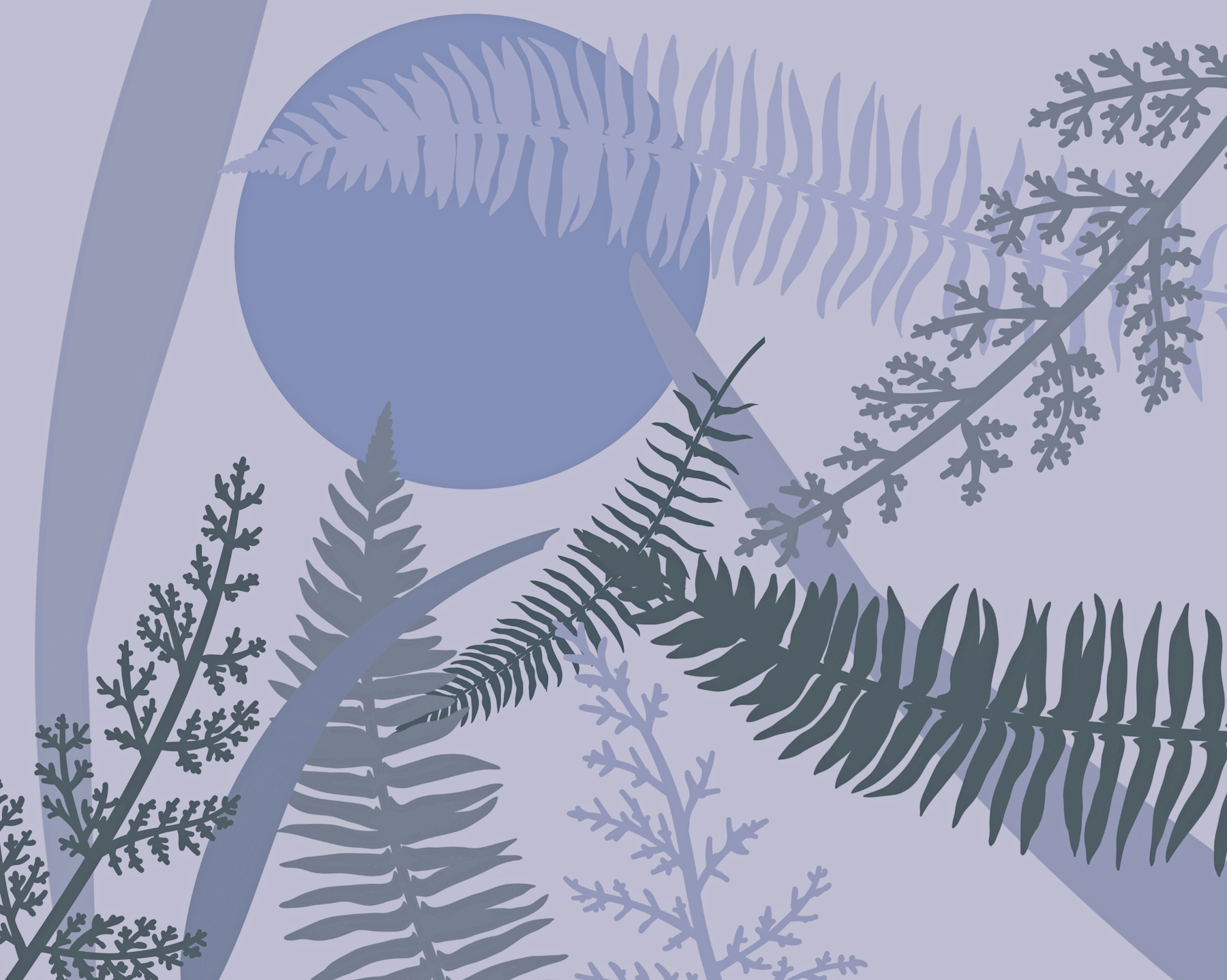 Gray Jungle Leaves wallpaper Happywall