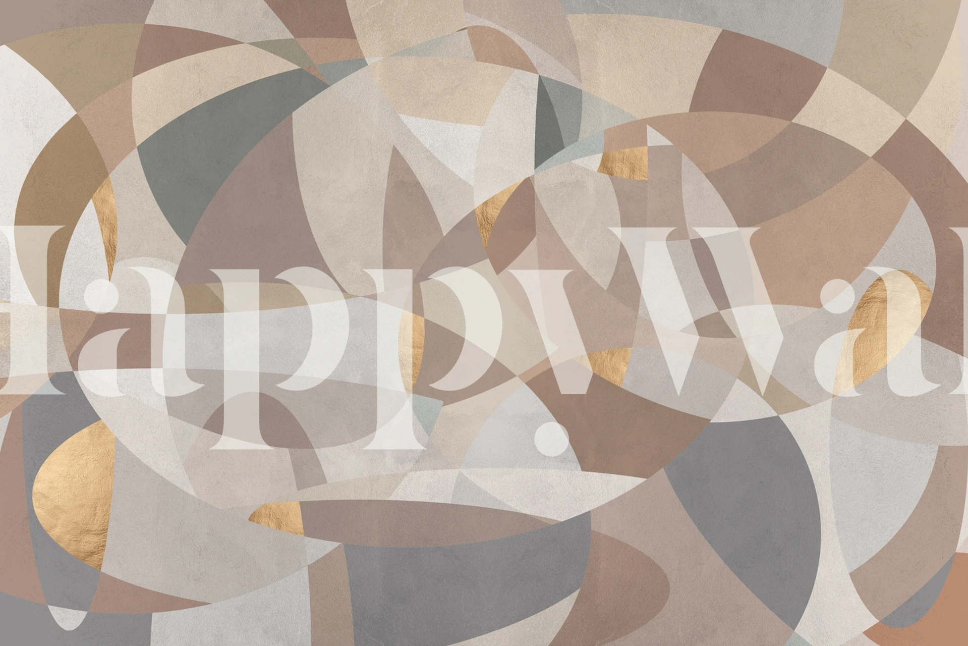 Geometric Art 2 papier peint dans une pièce élégante