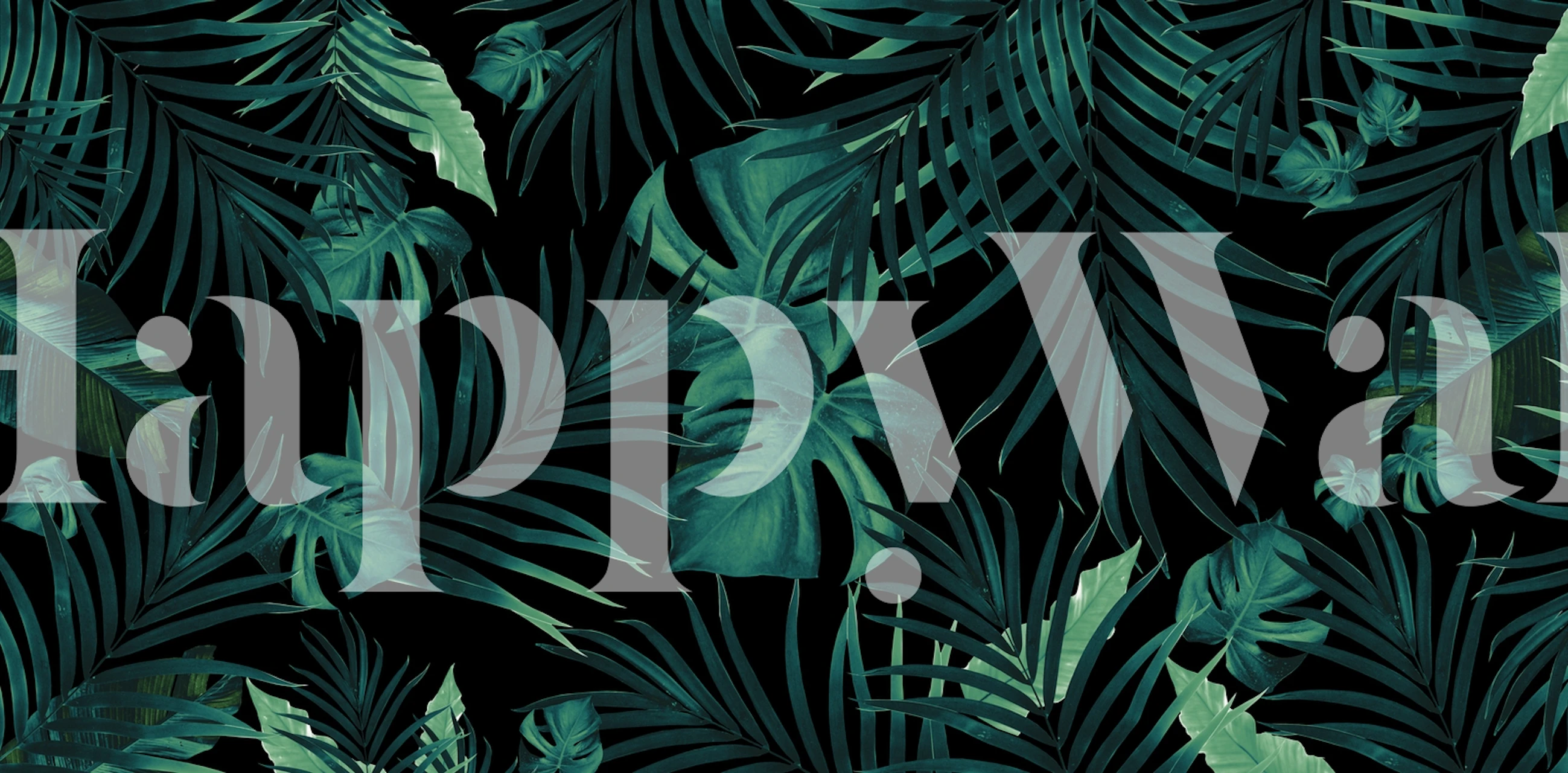 Tropical Jungle Night tapet i et værelse