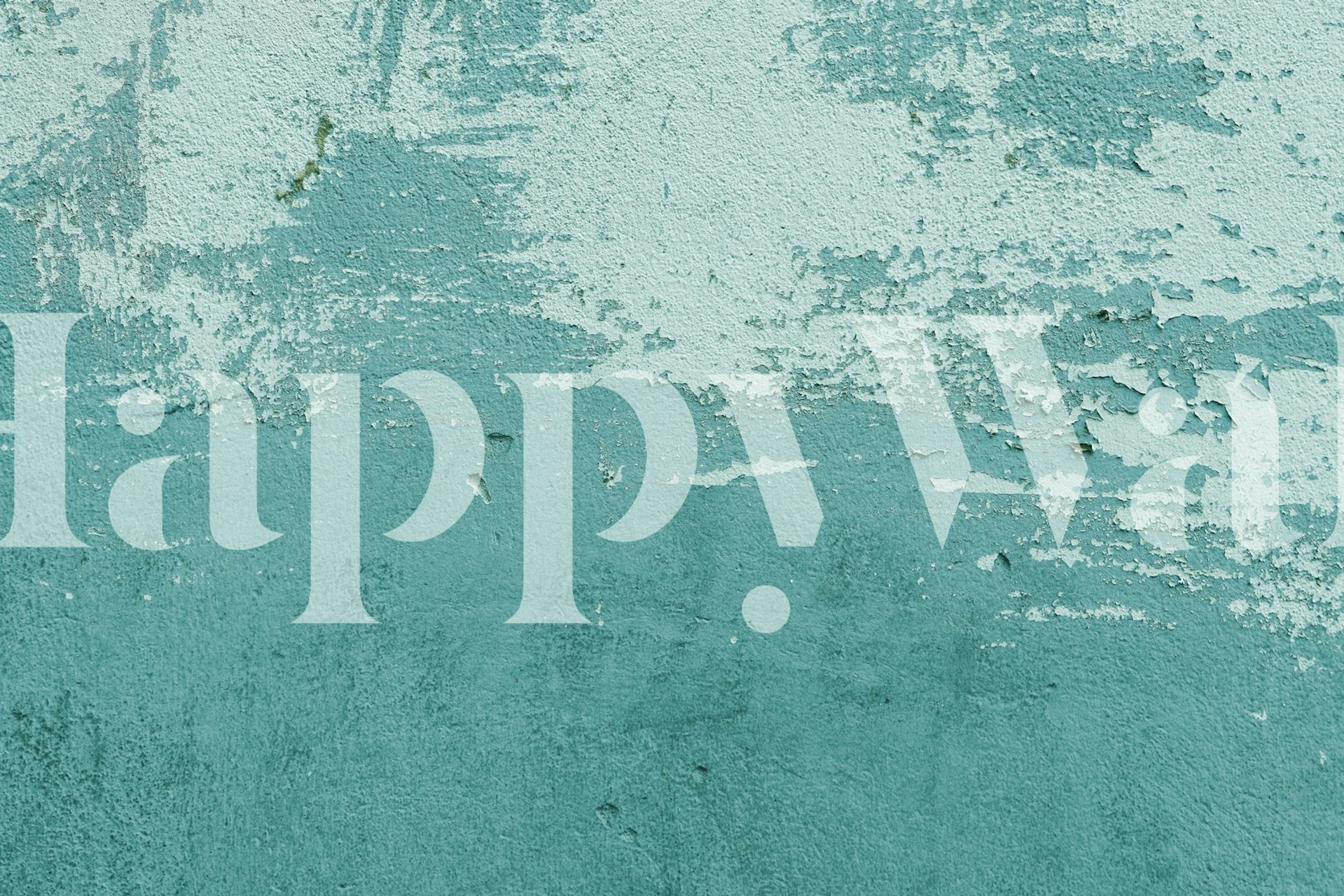 Vintage teal wall texture for a stylish wall mural