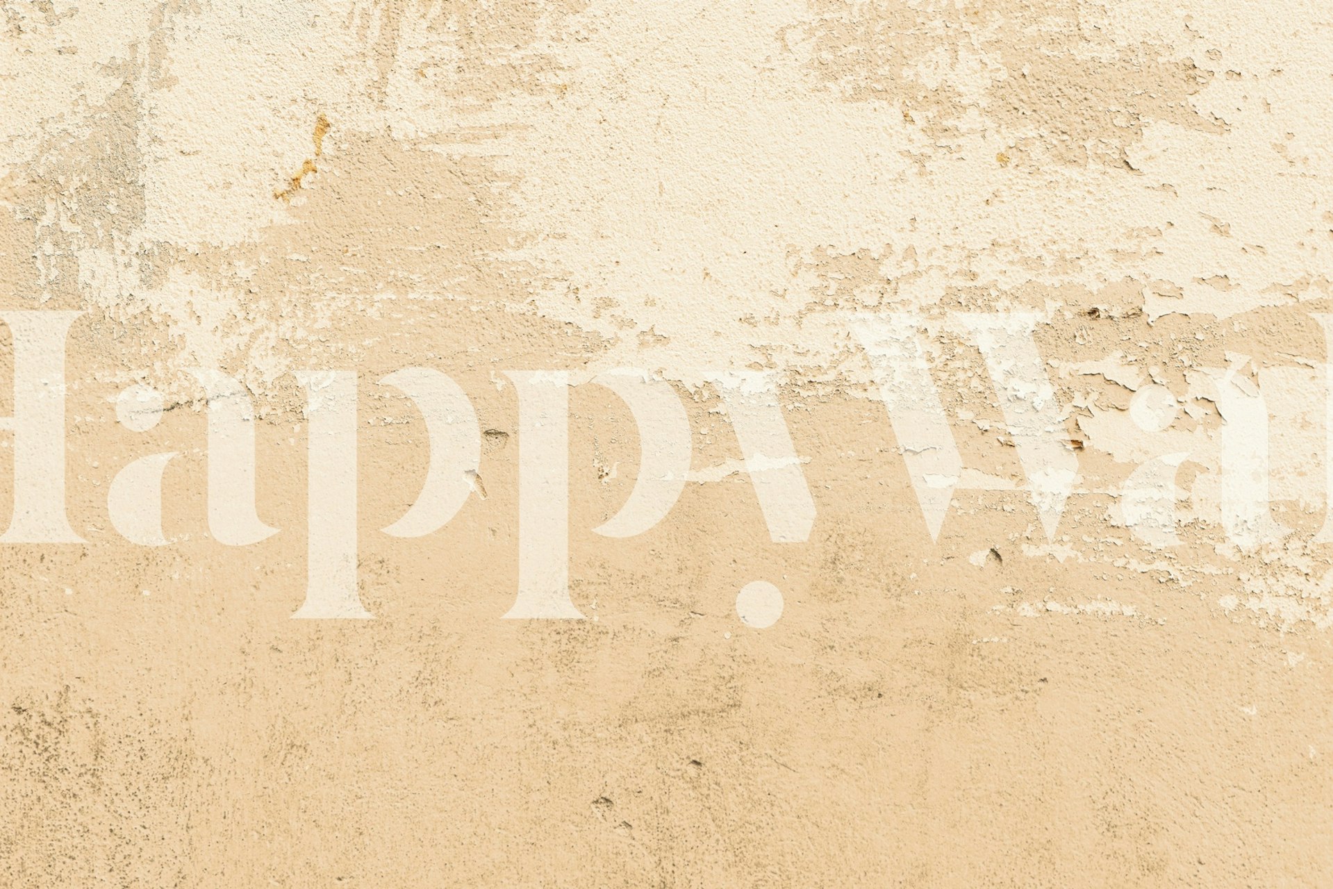 Beige textured wall mural with rough finish