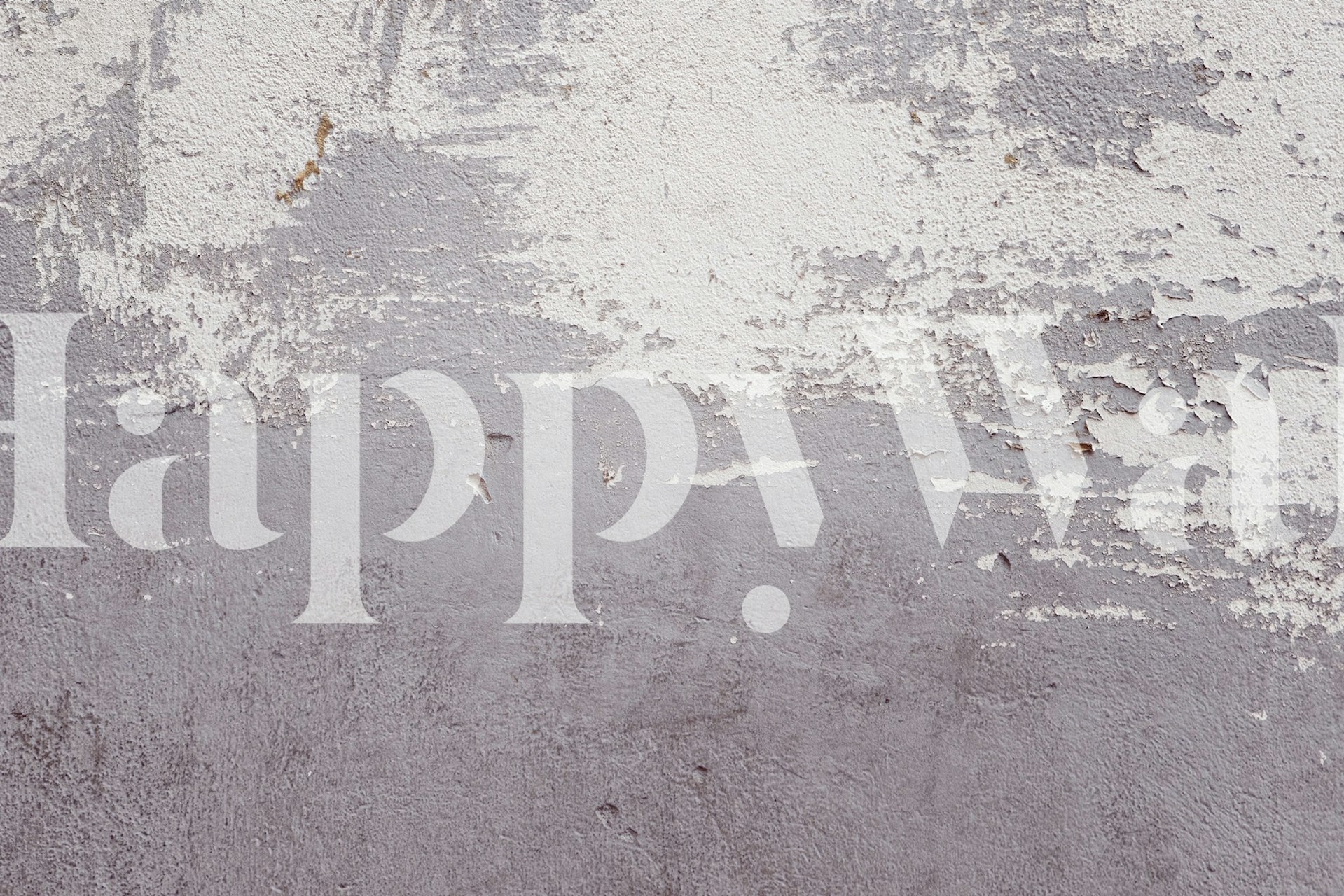 Old Wall Gray Ombre wallpaper displayed in a room