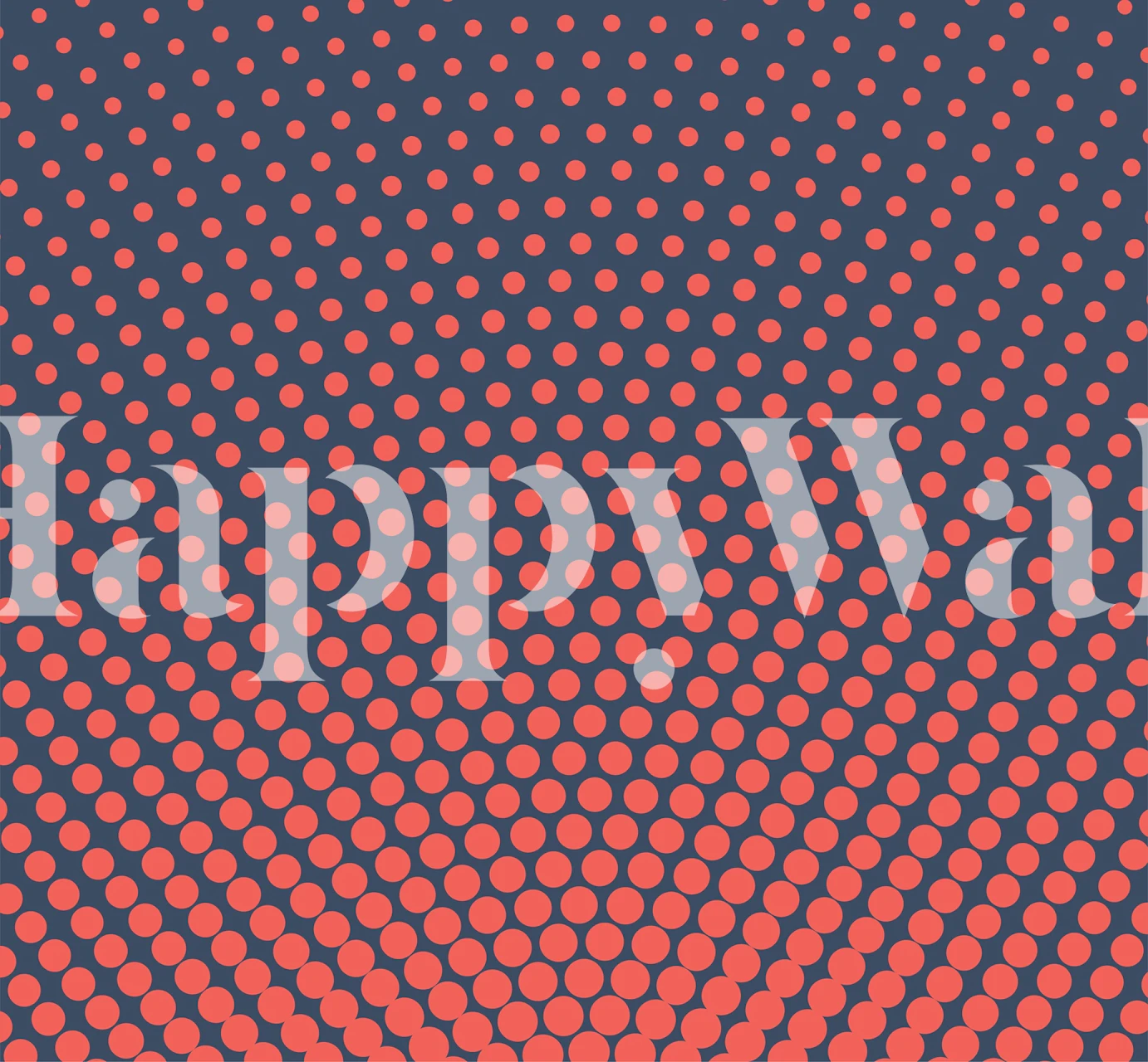 Blue Red Optical Illusion wallpaper in a room