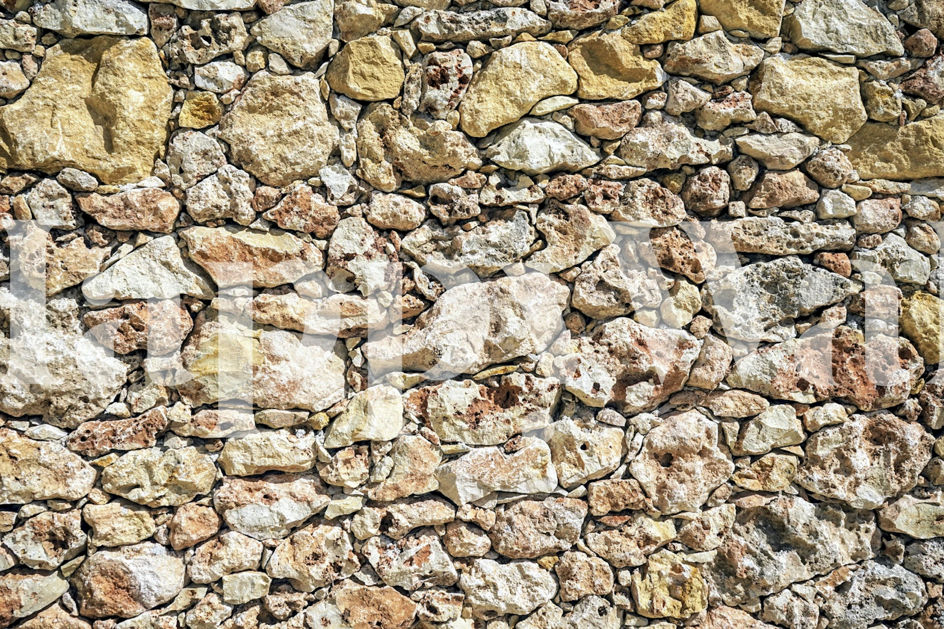 Tekstura mediteranskog kamenog zida za miran bijeg u interijeru