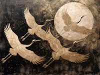 Japanese Bird Flight papiers peint