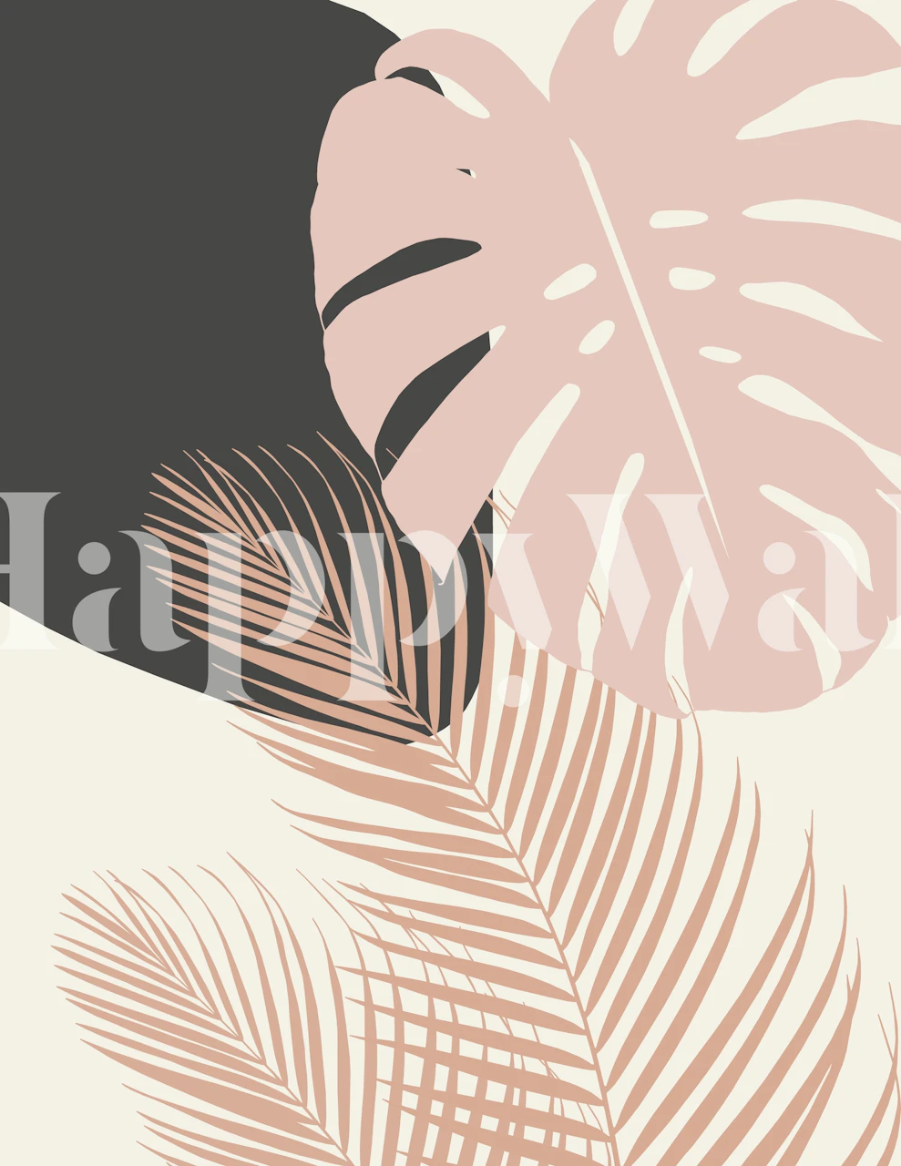 Monstera Palm Finesse 6 wallpaper in a room