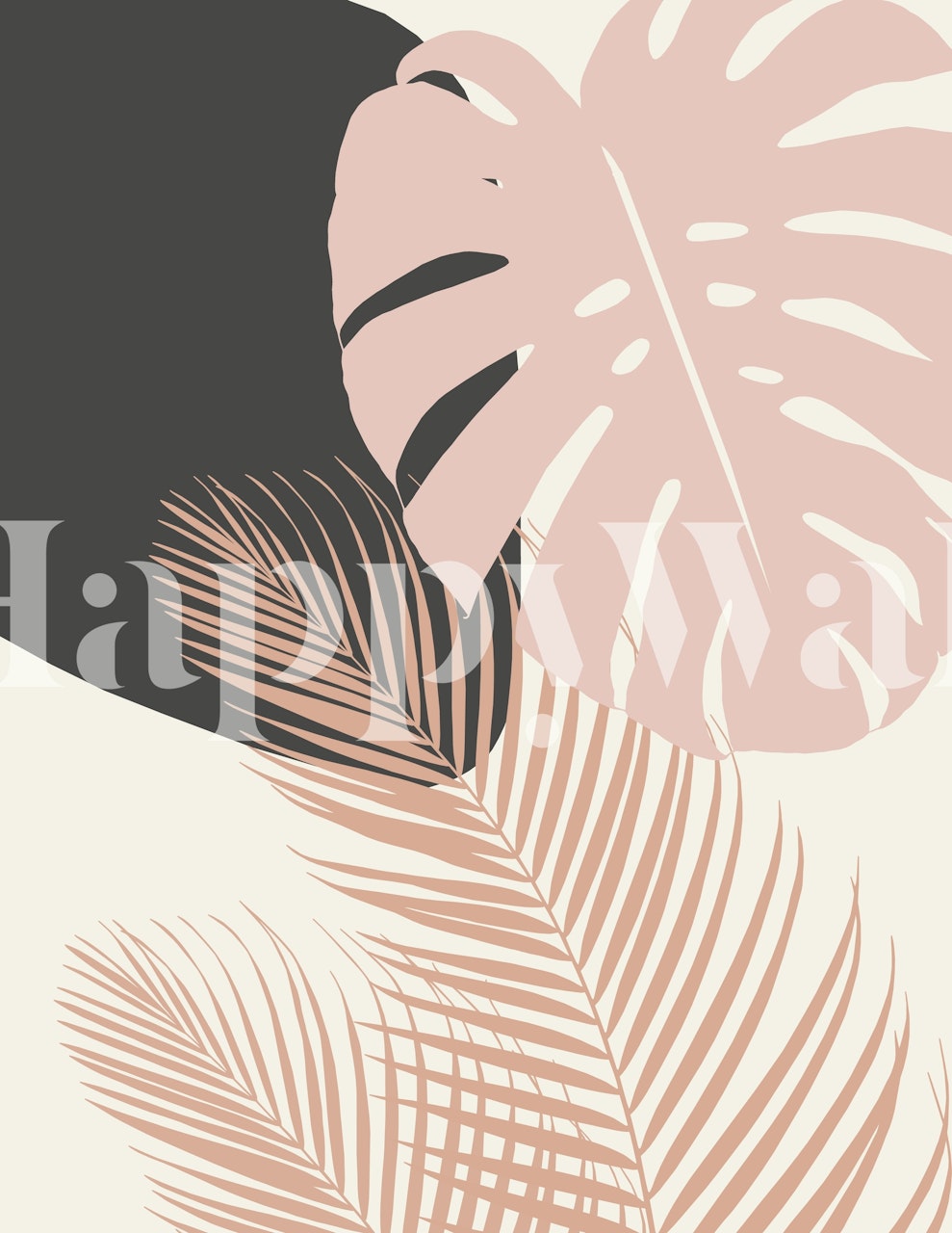 Monstera Palm Finesse 6 wallpaper in a room