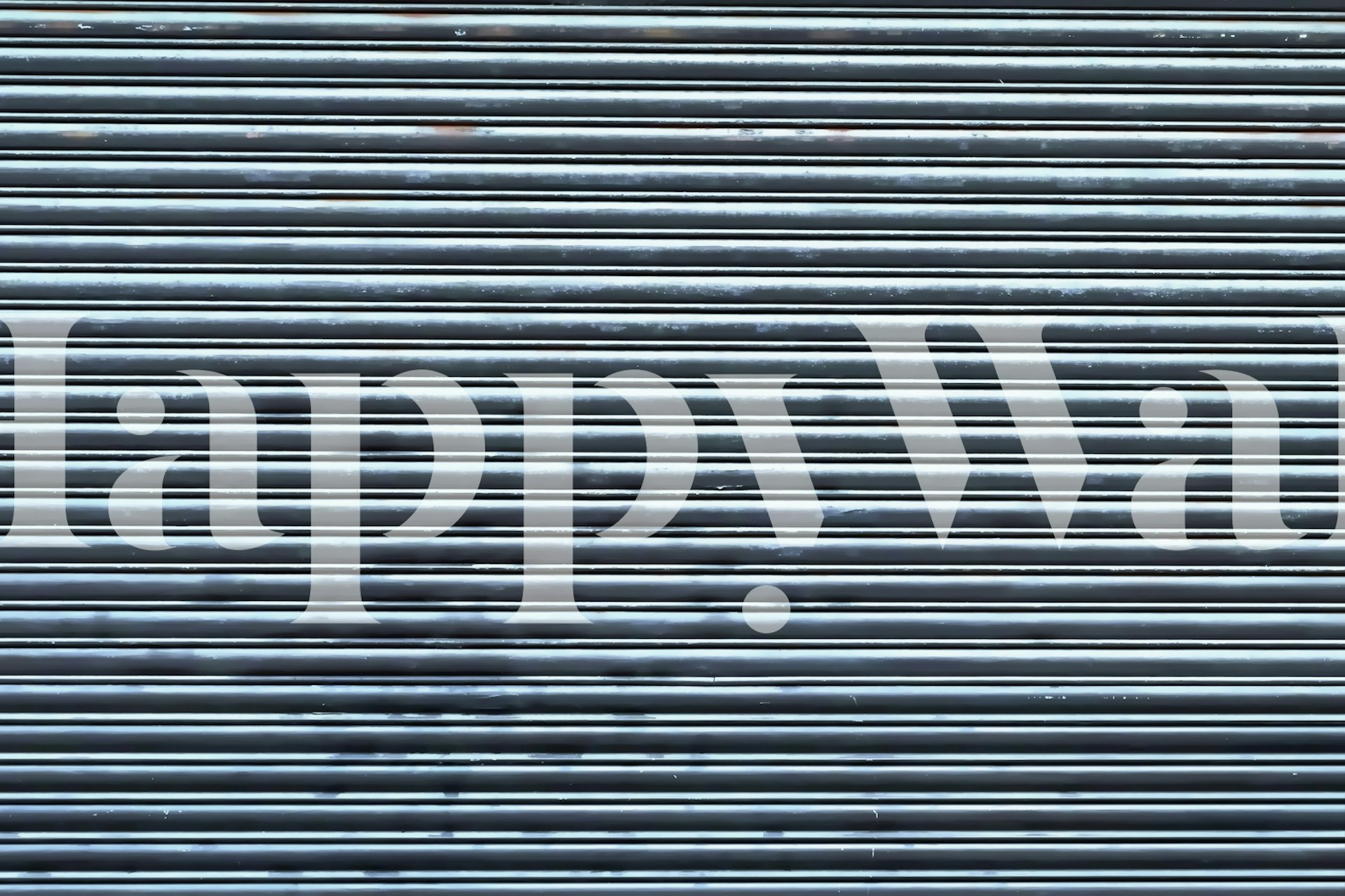 Gray striped metallic wallpaper with industrial texture