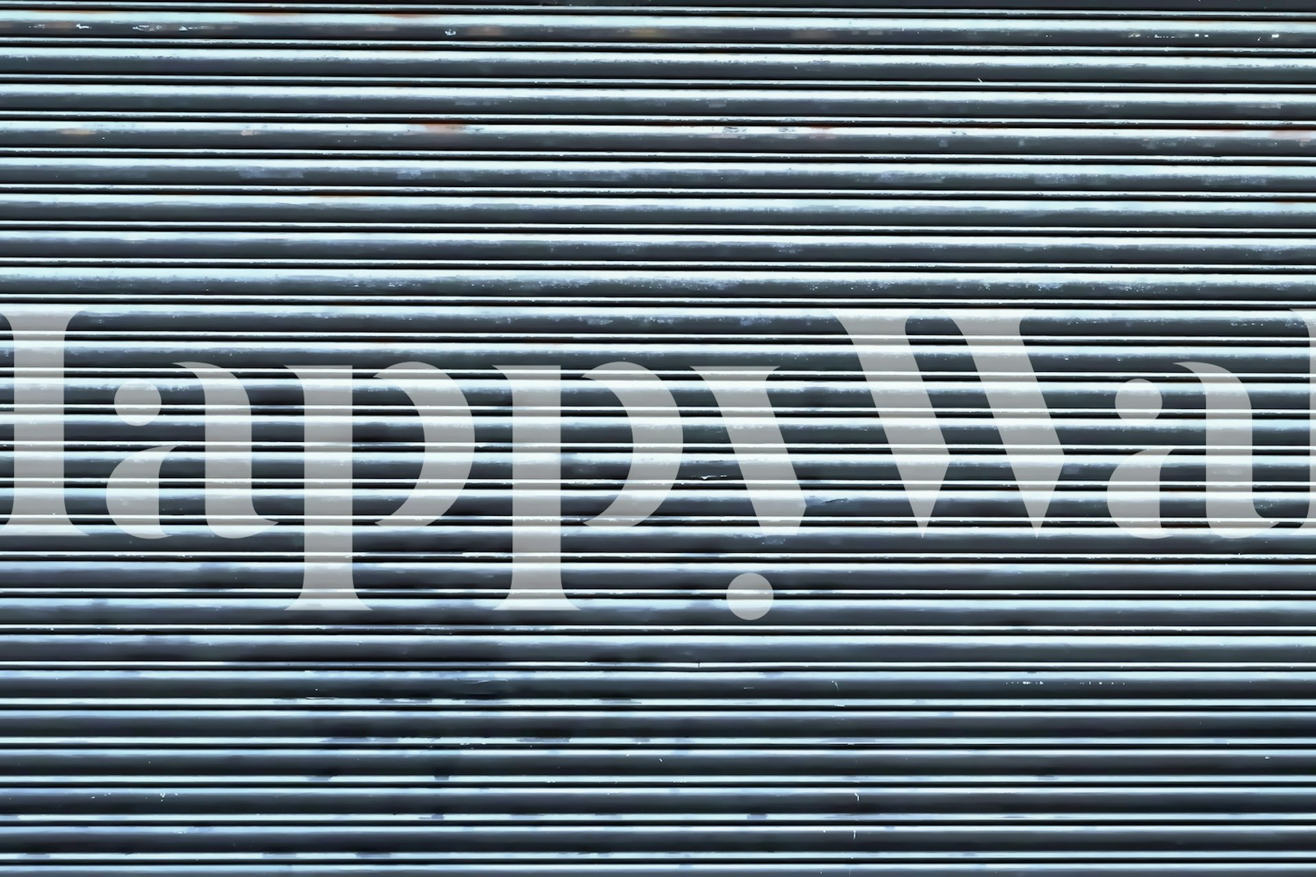 Gray striped metallic wallpaper with industrial texture