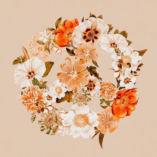 Botanica peace sign - bohemian