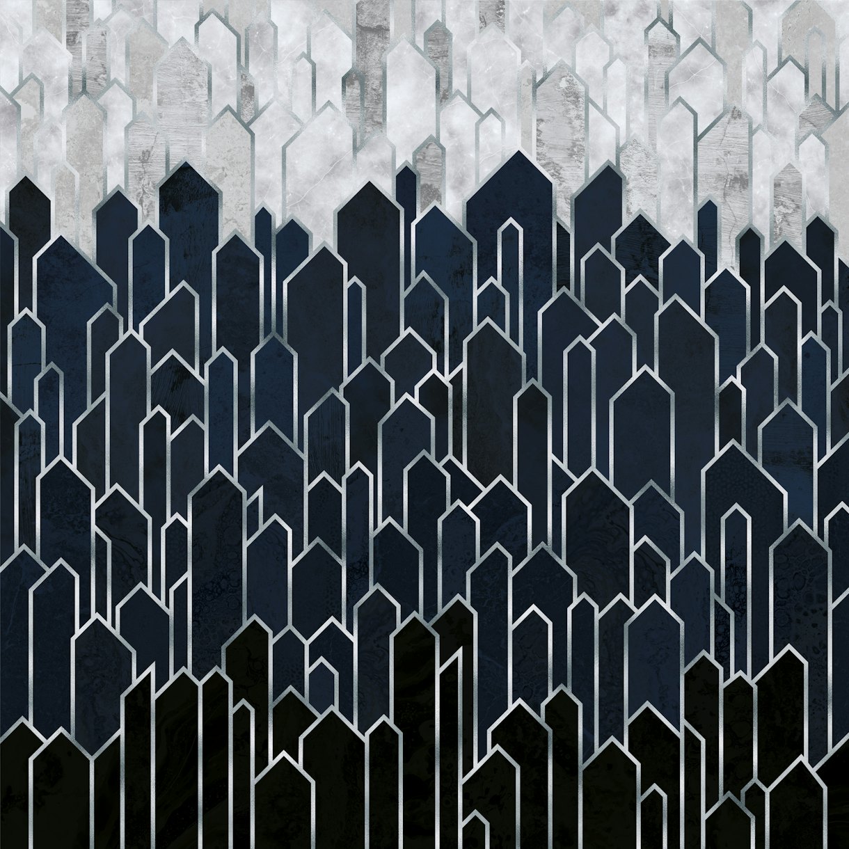 Sapphire Blue Crystals Wallpaper | Buy Online at Happywall