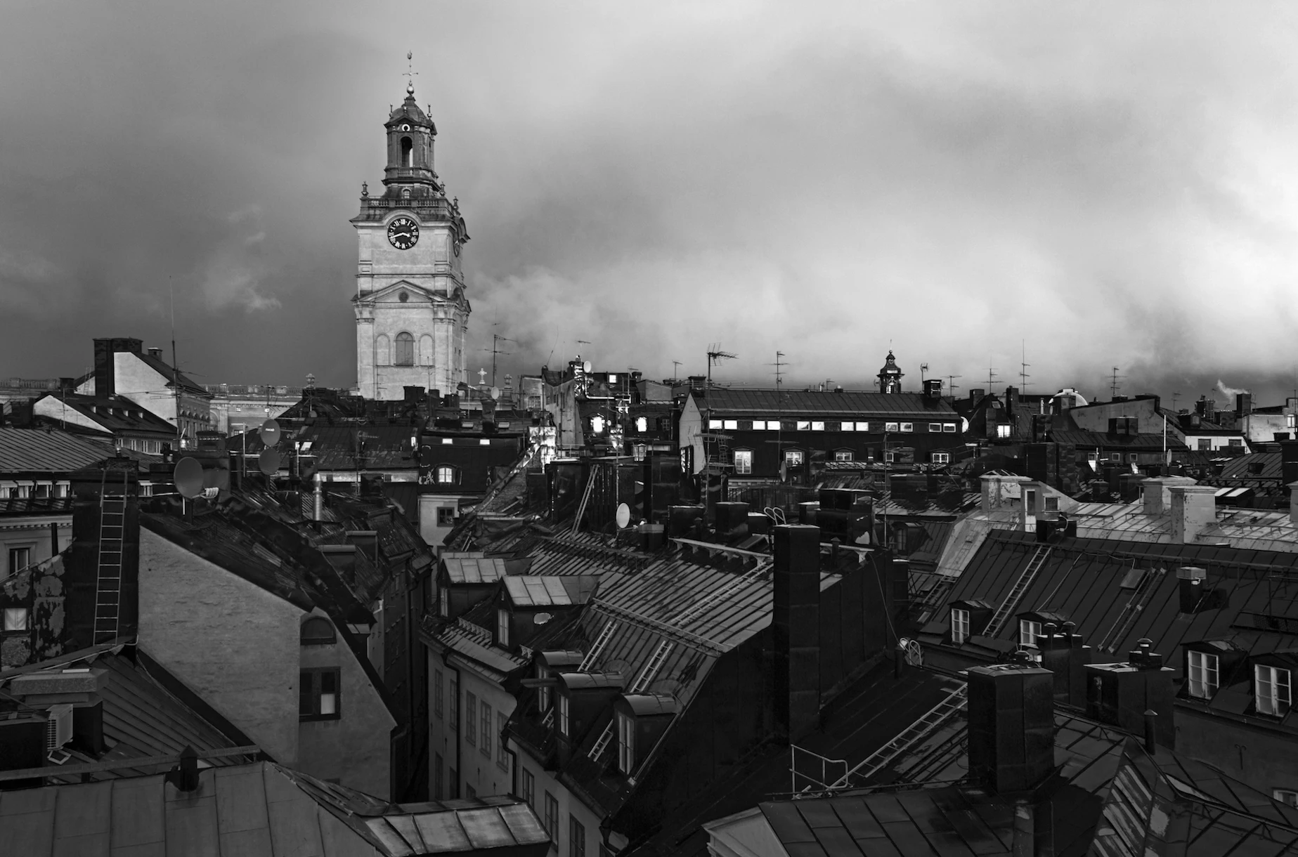 Rooftops in Gamla Stan Wallpaper Buy Designer Wallpapers Online