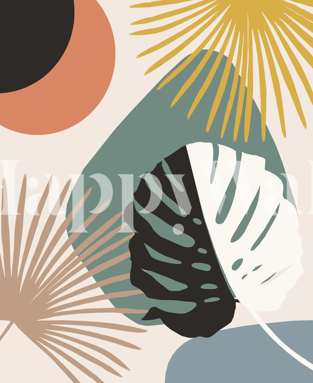 Yin Yang Monstera Finesse 5 tapet i et rom