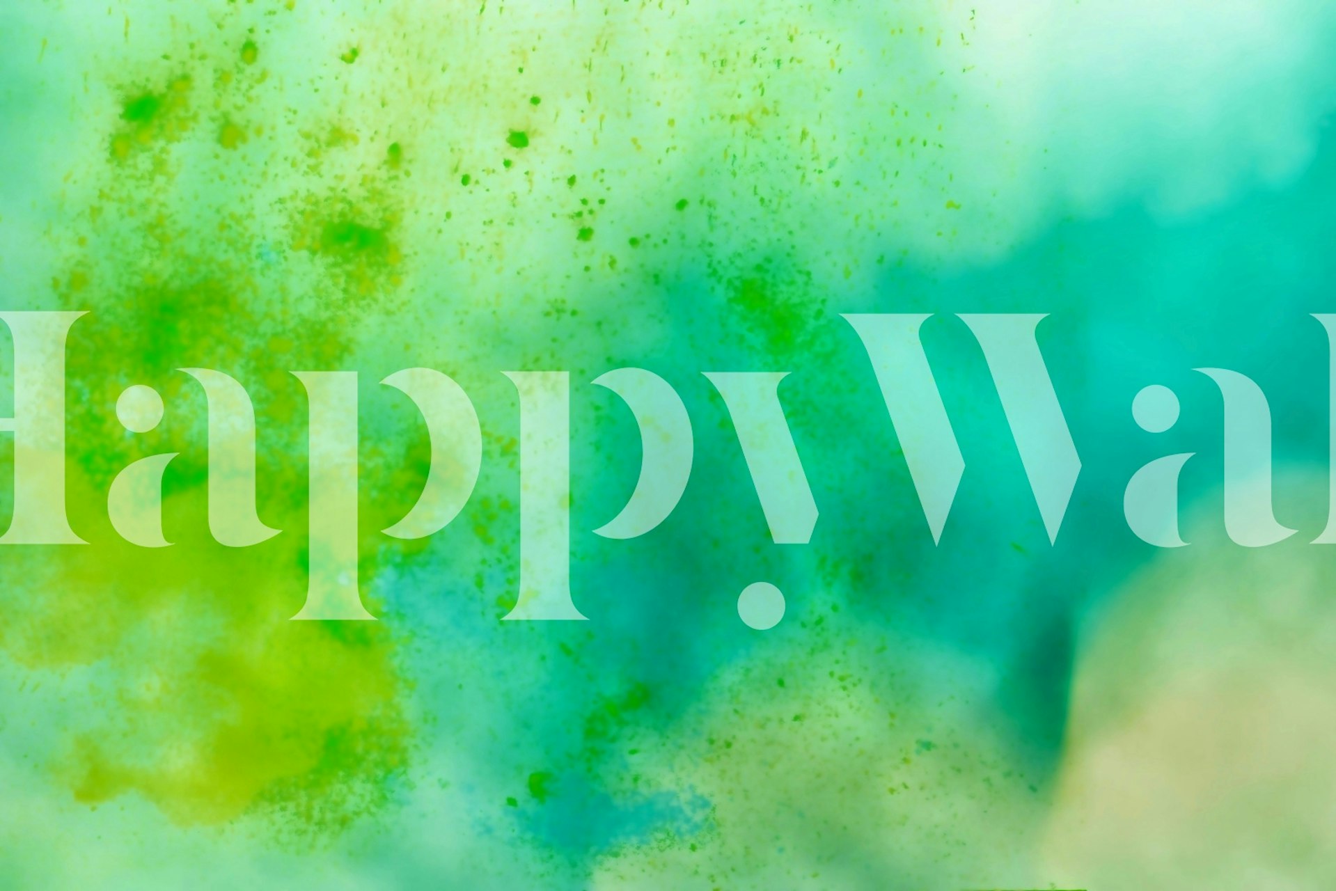 Abstract blue and green watercolor wallpaper