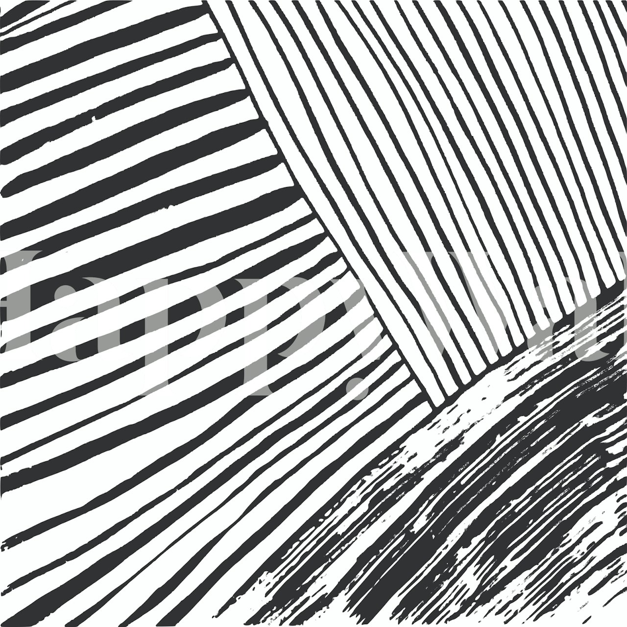 Diseño de papel pintado Strings 04 en una habitación