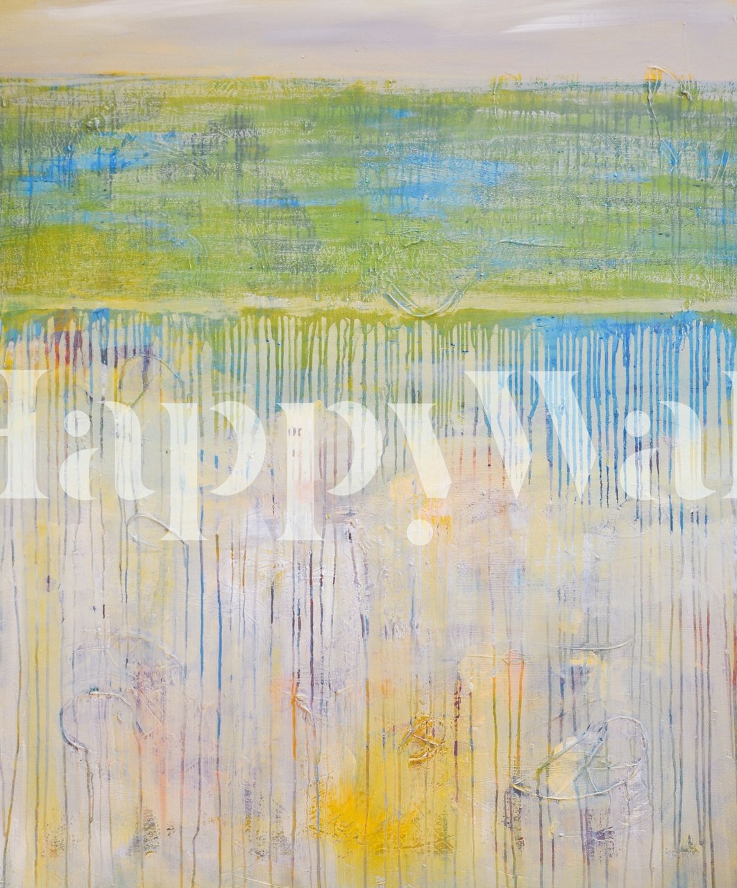 Spring Rain tapetdesign i ett rum