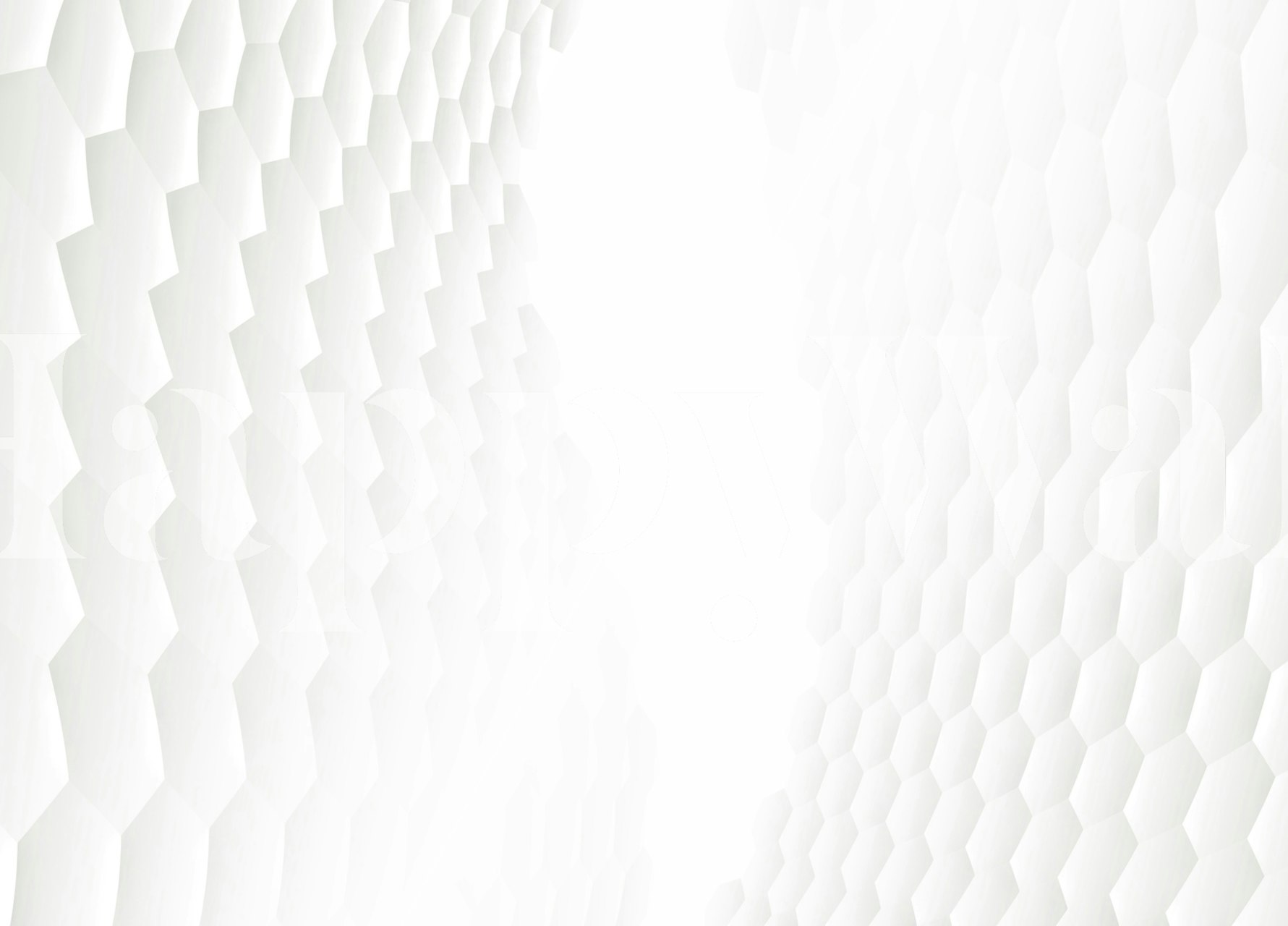 White minimalist grid wallpaper in a room