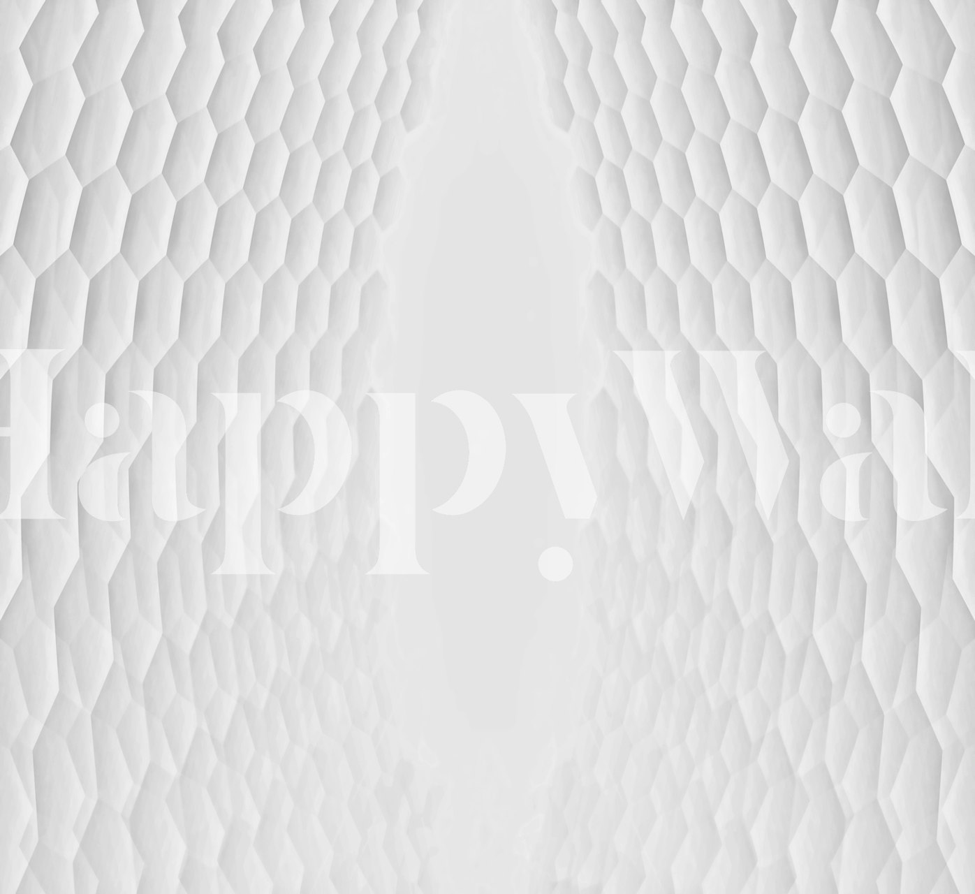 White minimalist grid wallpaper in a room