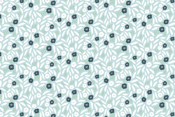 Free Flow Flowers (mint green)