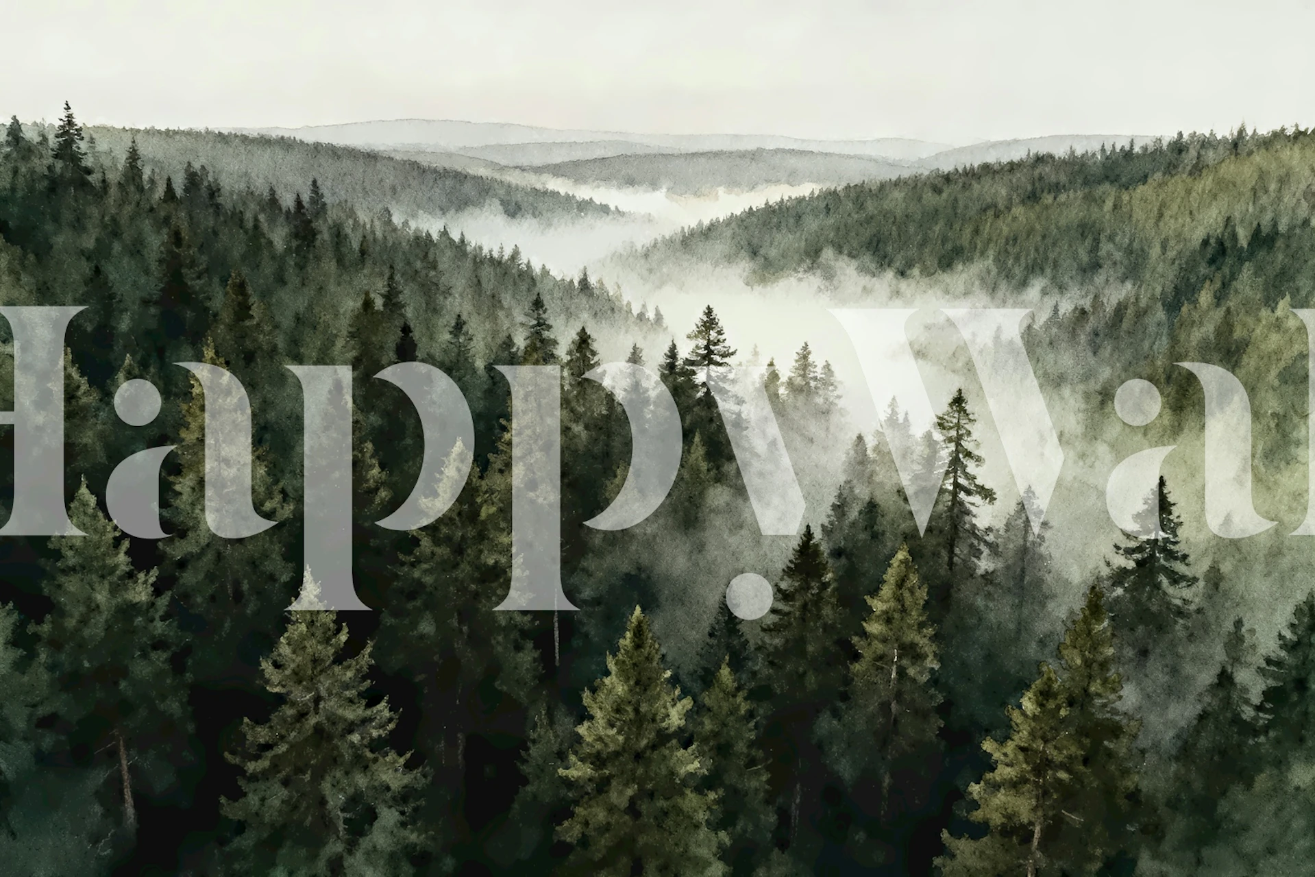 Forest Bird Flight tapet i et rum