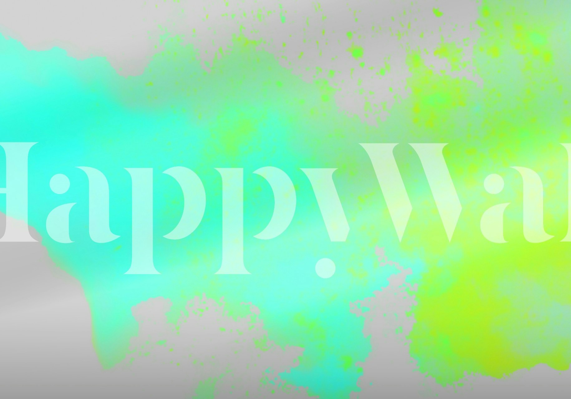 Abstract neon paint splash art wall mural with bright and vibrant colors.