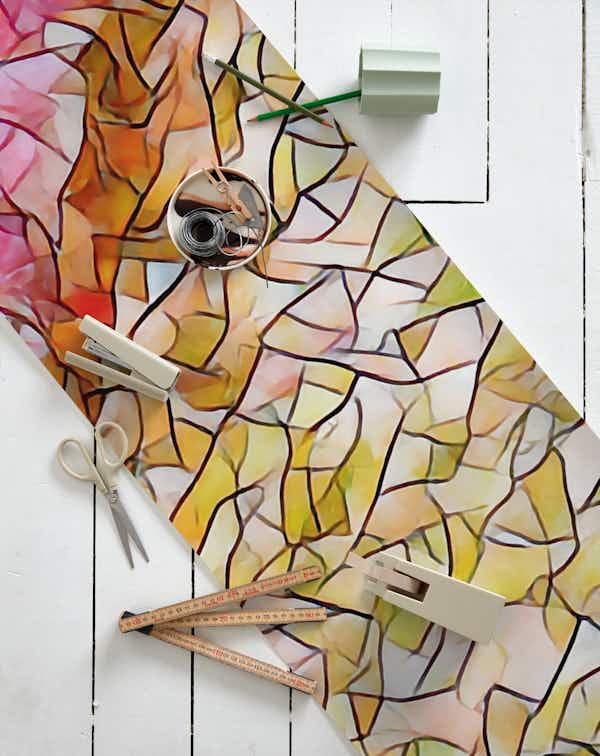 Geometric Mosaic Pastel wallpaper roll
