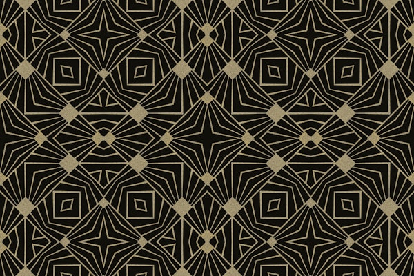 Elegant Black Gold Art Deco