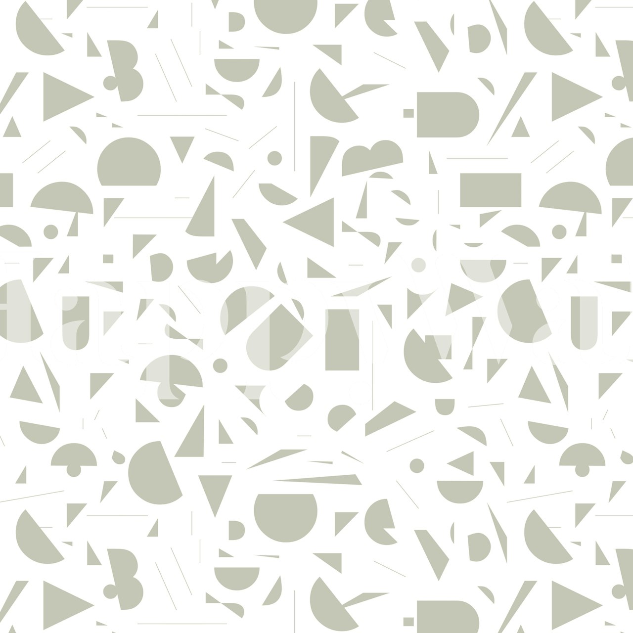 Favorite Shape Tapetdesign in einem Raum