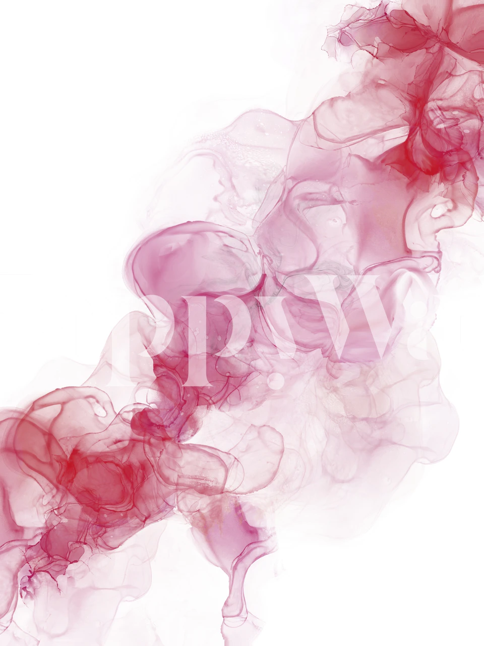 Pink abstract swirling waves wallpaper