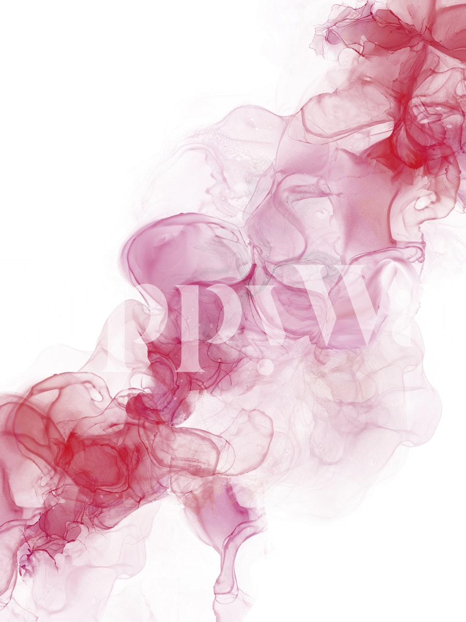 Pink abstract swirling waves wallpaper