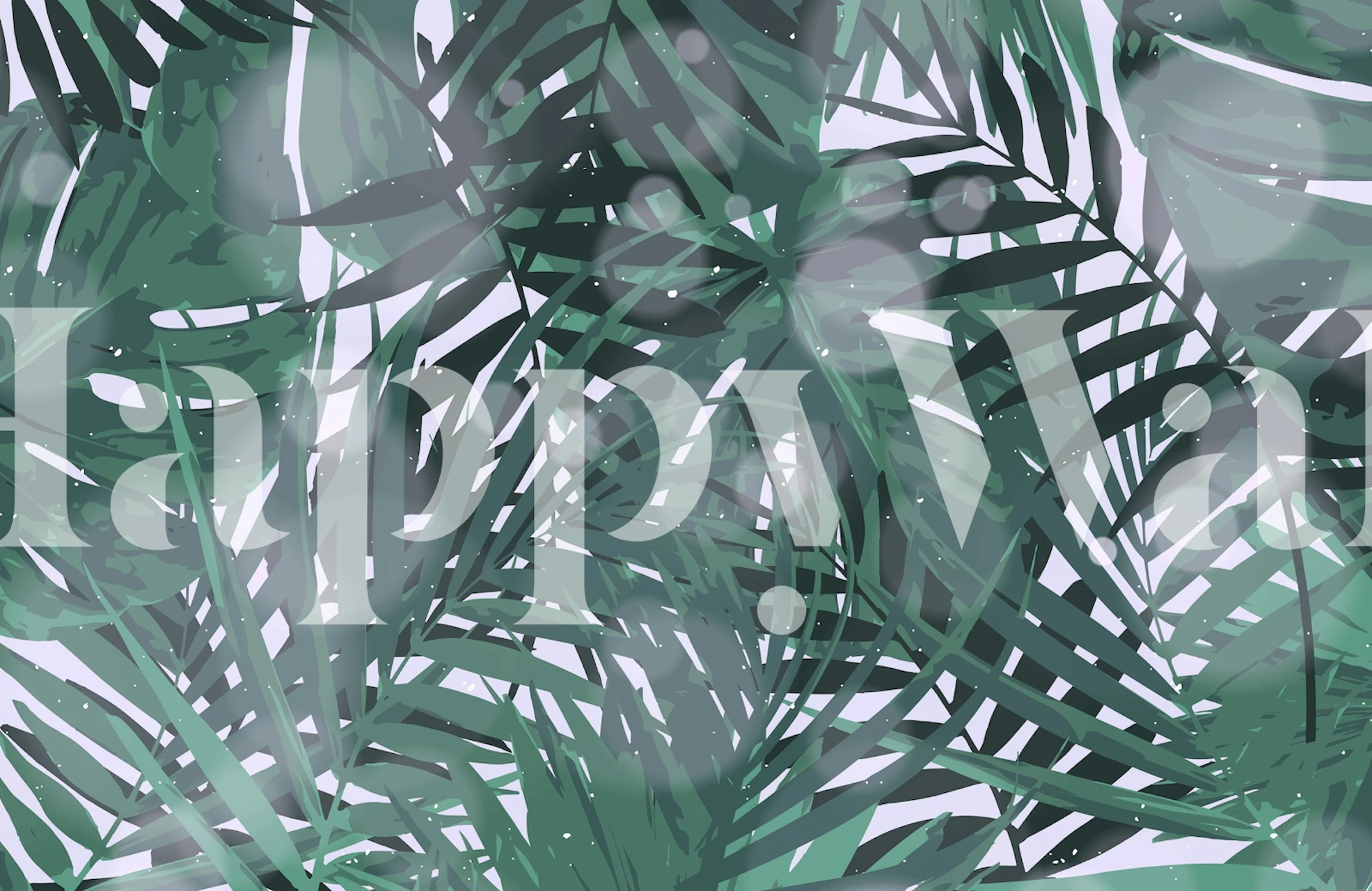 Tropical Jungle Dream tapet i et rom