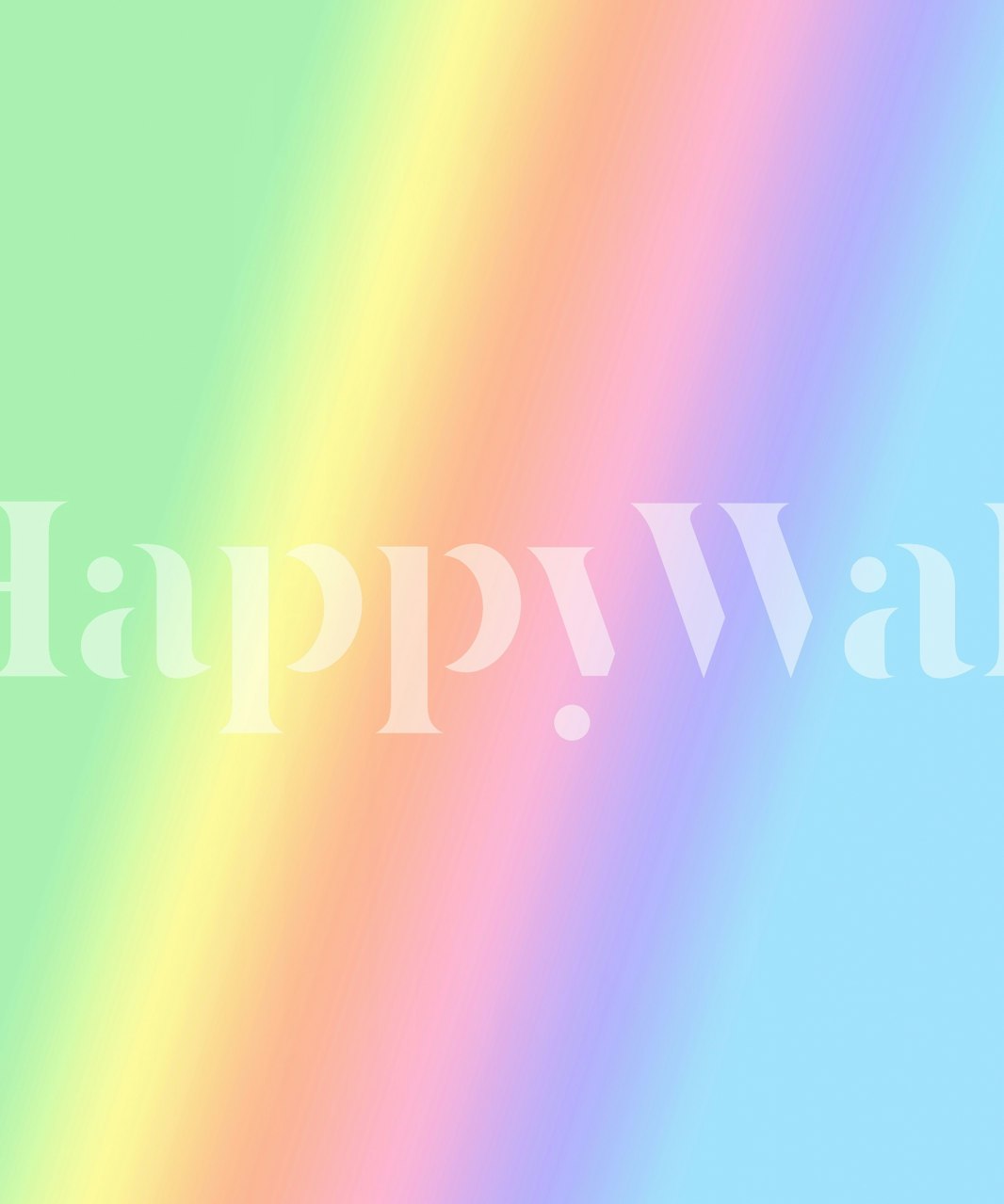 Χρωματιστό τοίχο με gradient ουράνιου τόξου ονόματι Rainbow Love