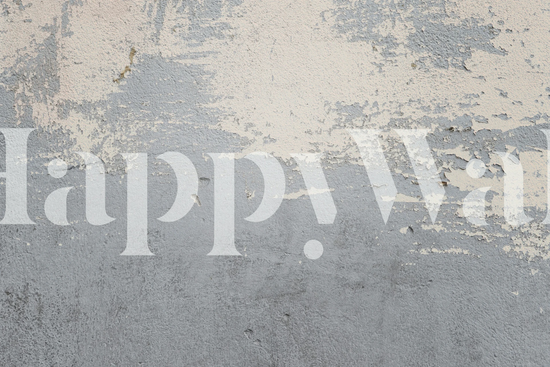 Gray Grunge Wall mural depicting weathered textures and industrial charm