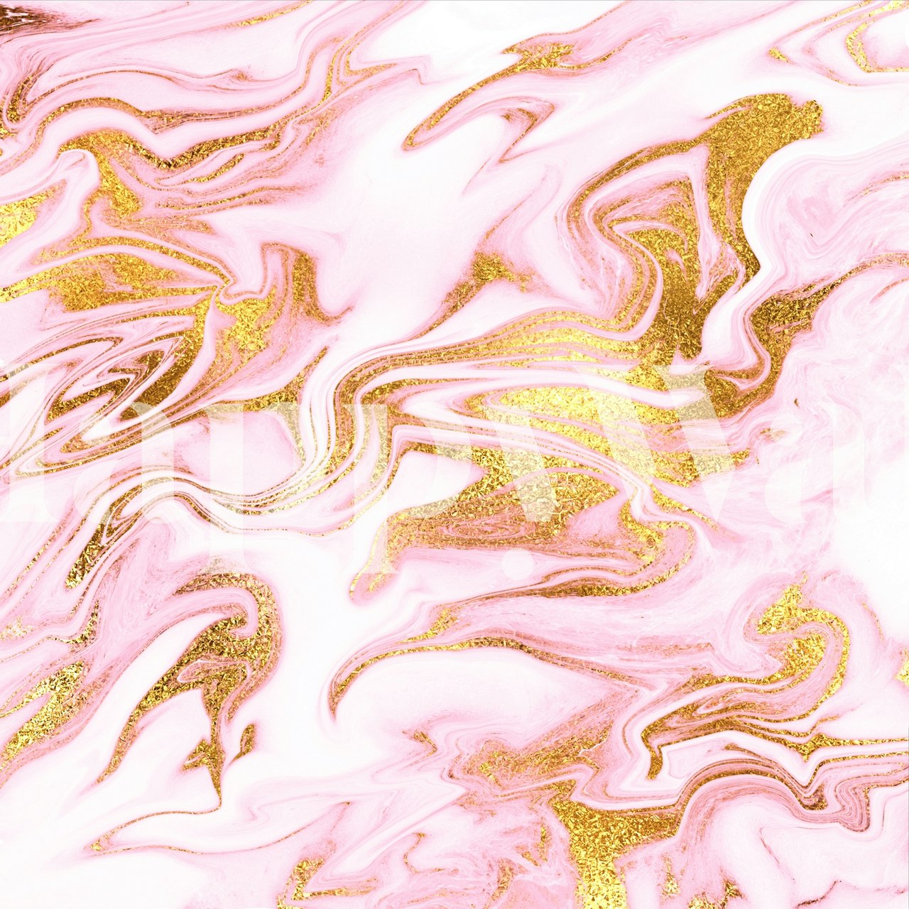 Stunning Gold Veined Pink Marble Wallpaper - Buy Online | Happywall