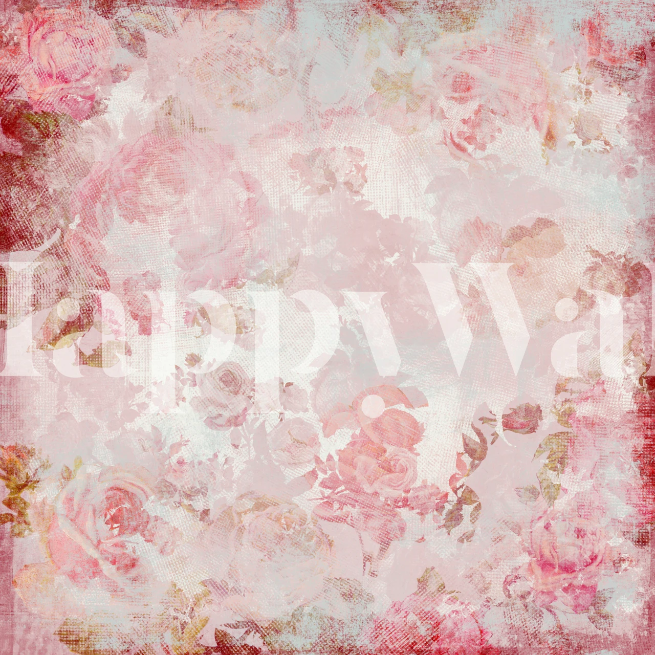 Pink roses pattern with soft hues and romantic design wallpaper