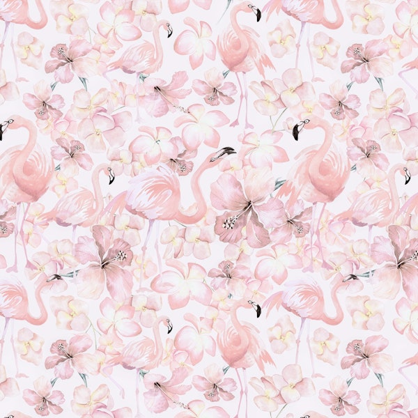 Flamingo and Hibiscus