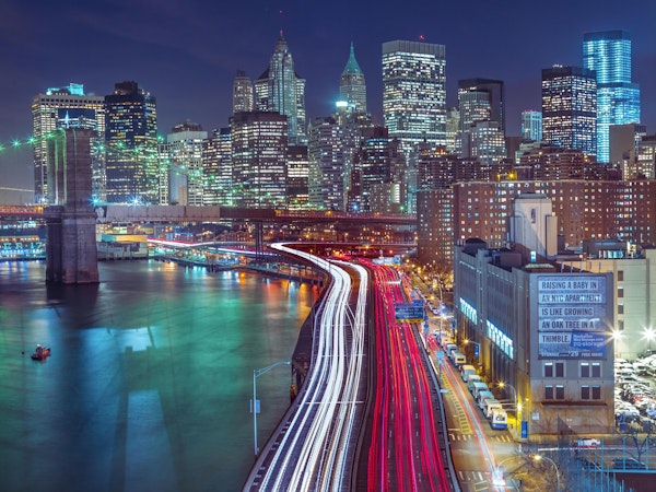 Streets of Manhattan city