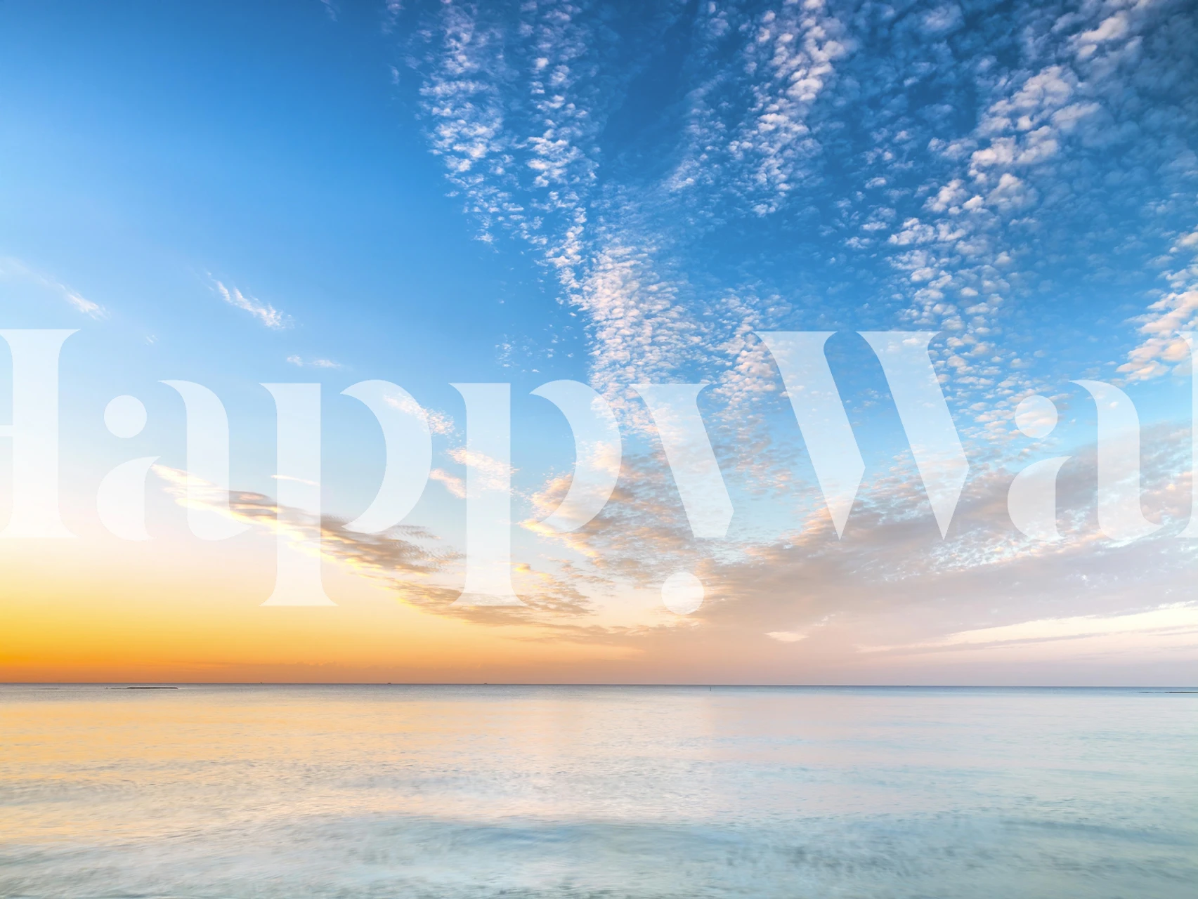 Calm beach at dusk tapeta v pokoji