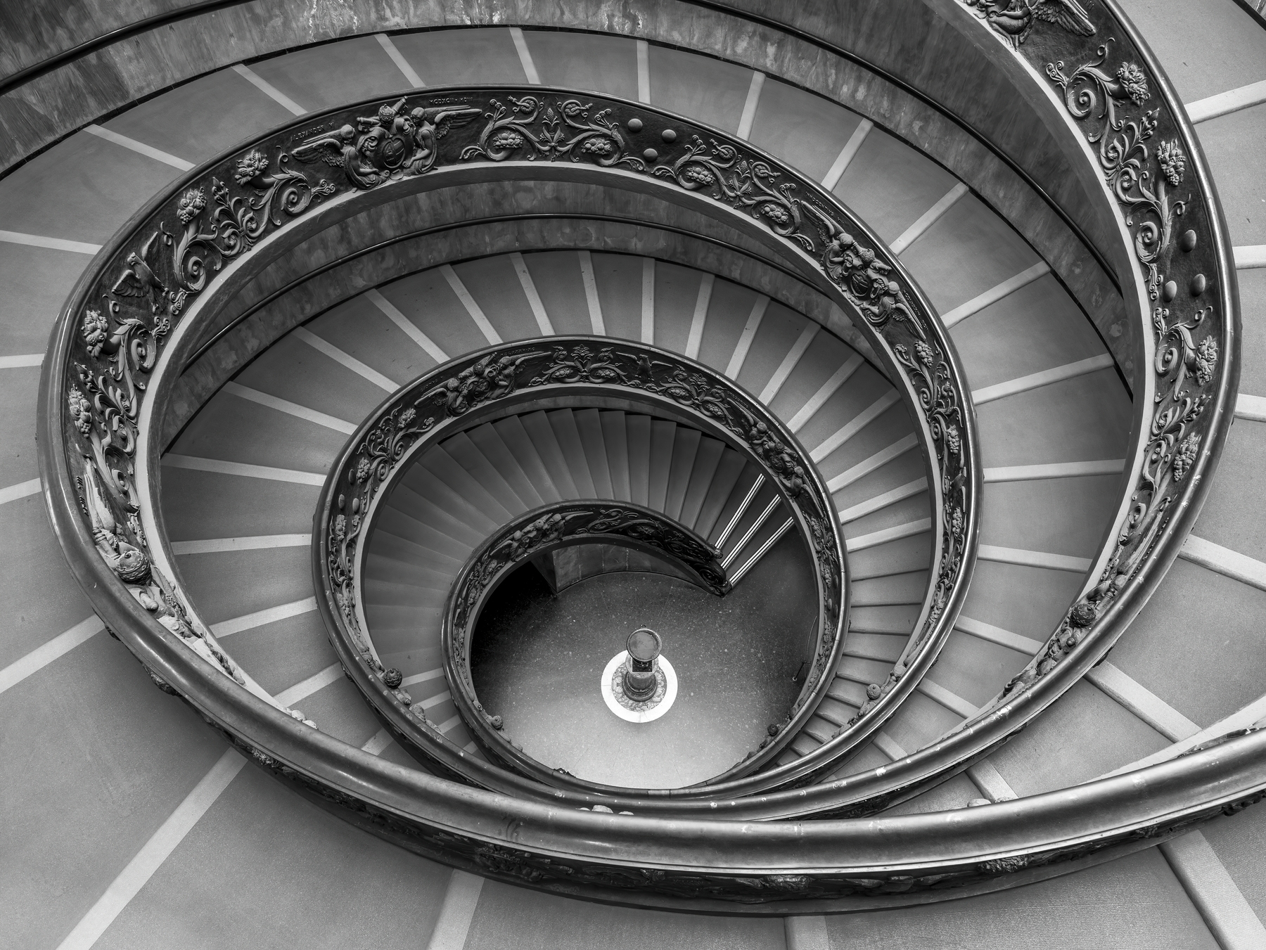 Spiral Staircase in Vatican Wallpaper | Happywall