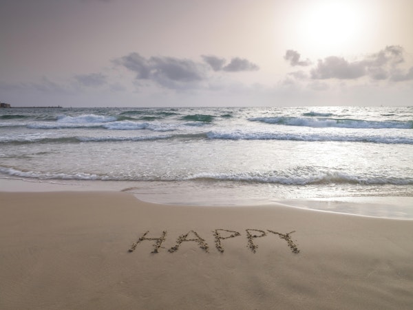 Sand writing on beach 4