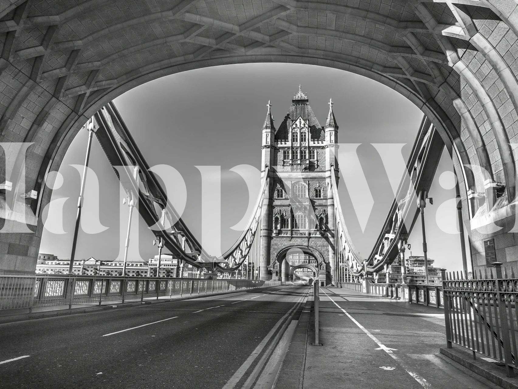 Tower Bridge in London behang in een stijlvolle kamer