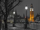 London cityscape in evening