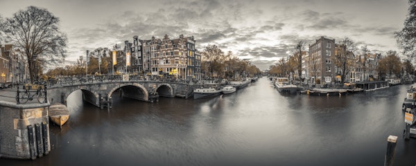 Amsterdam in evening