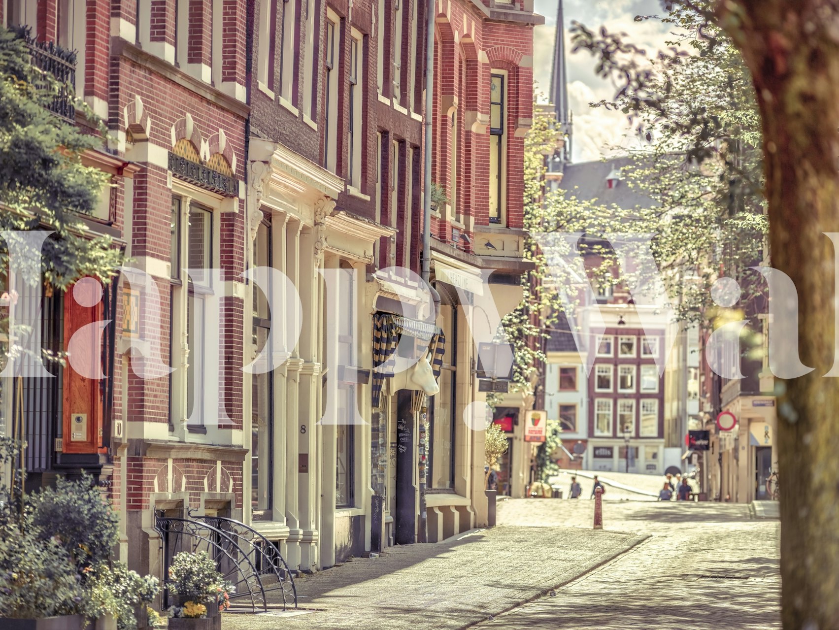 Pozadina City street u postavci sobe