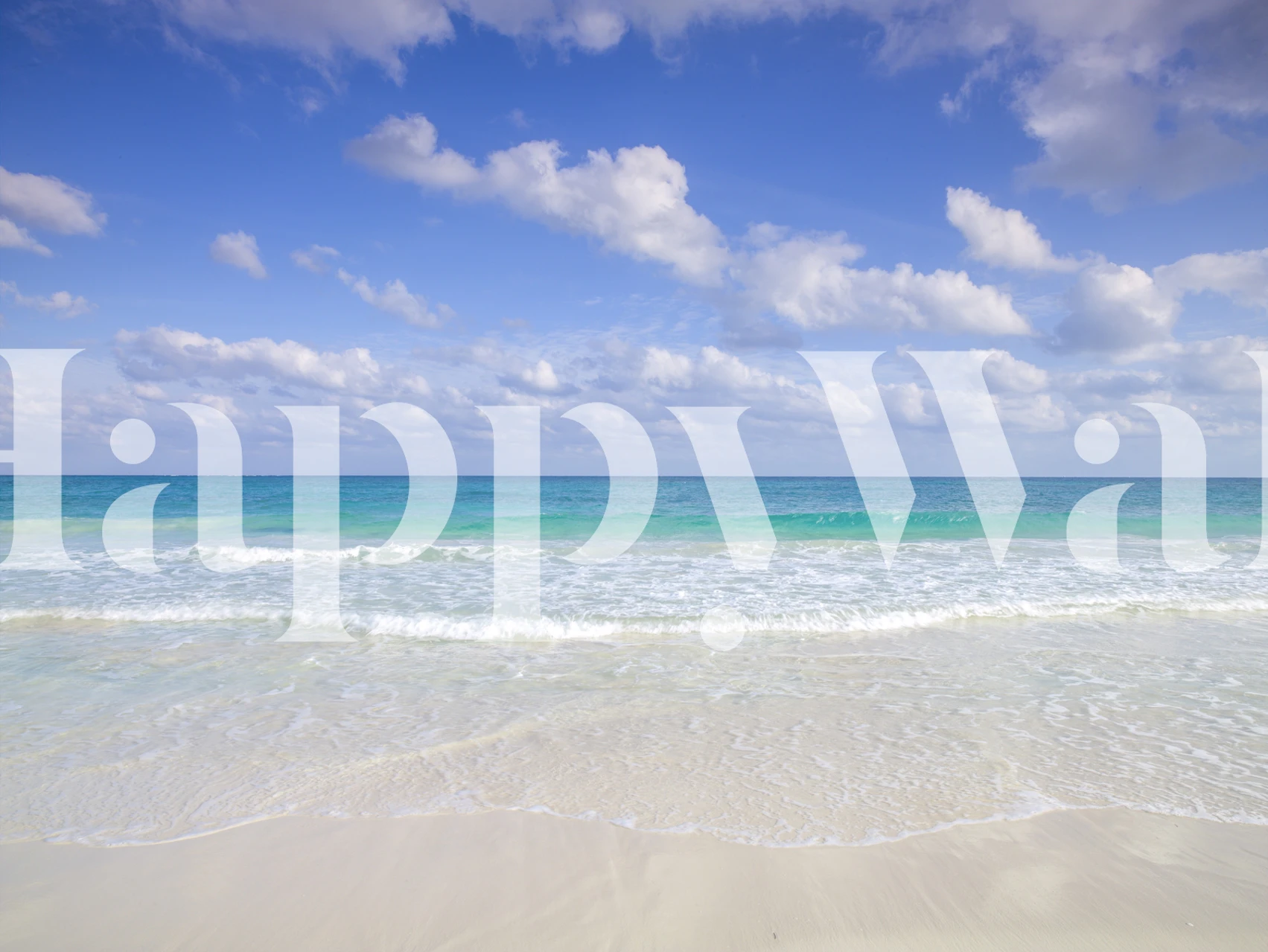 Cancun beach wallpaper in a room