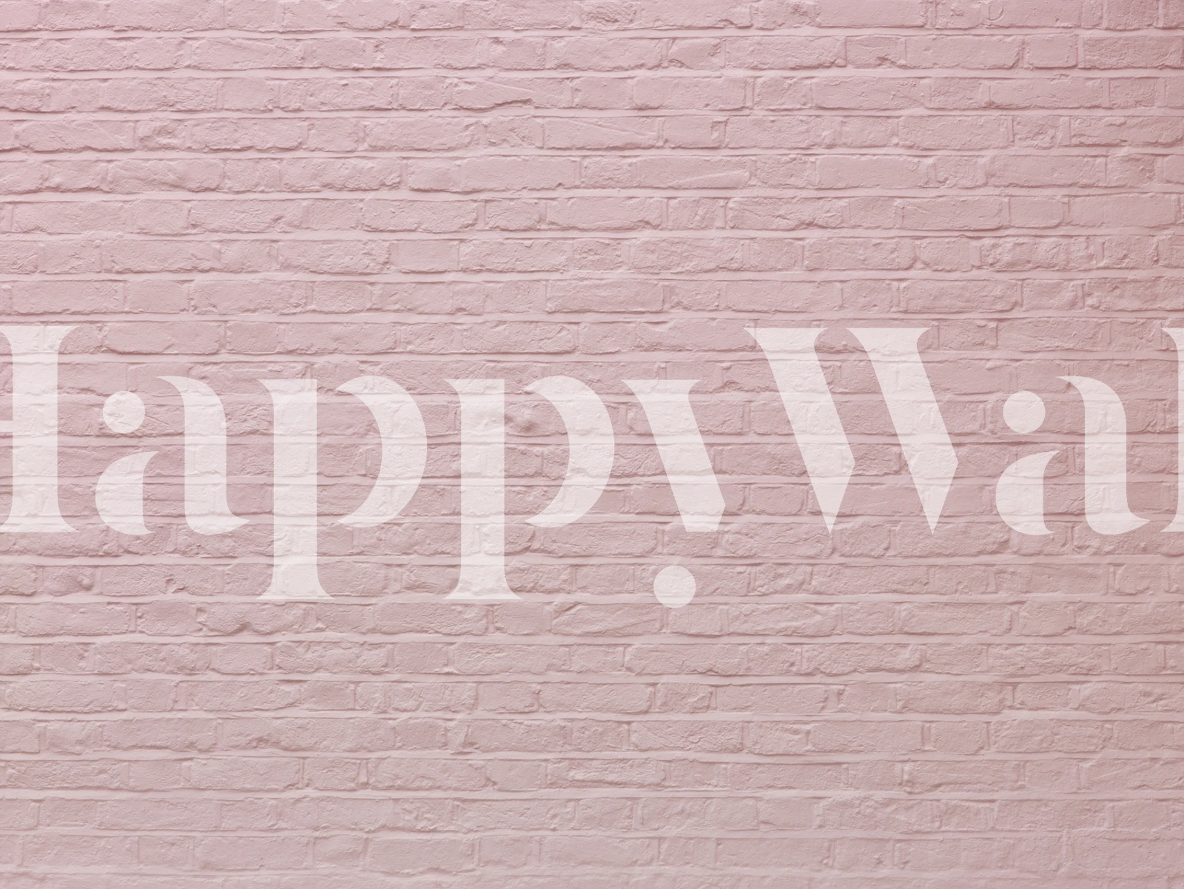 Pink color brick wall tapetti huoneessa