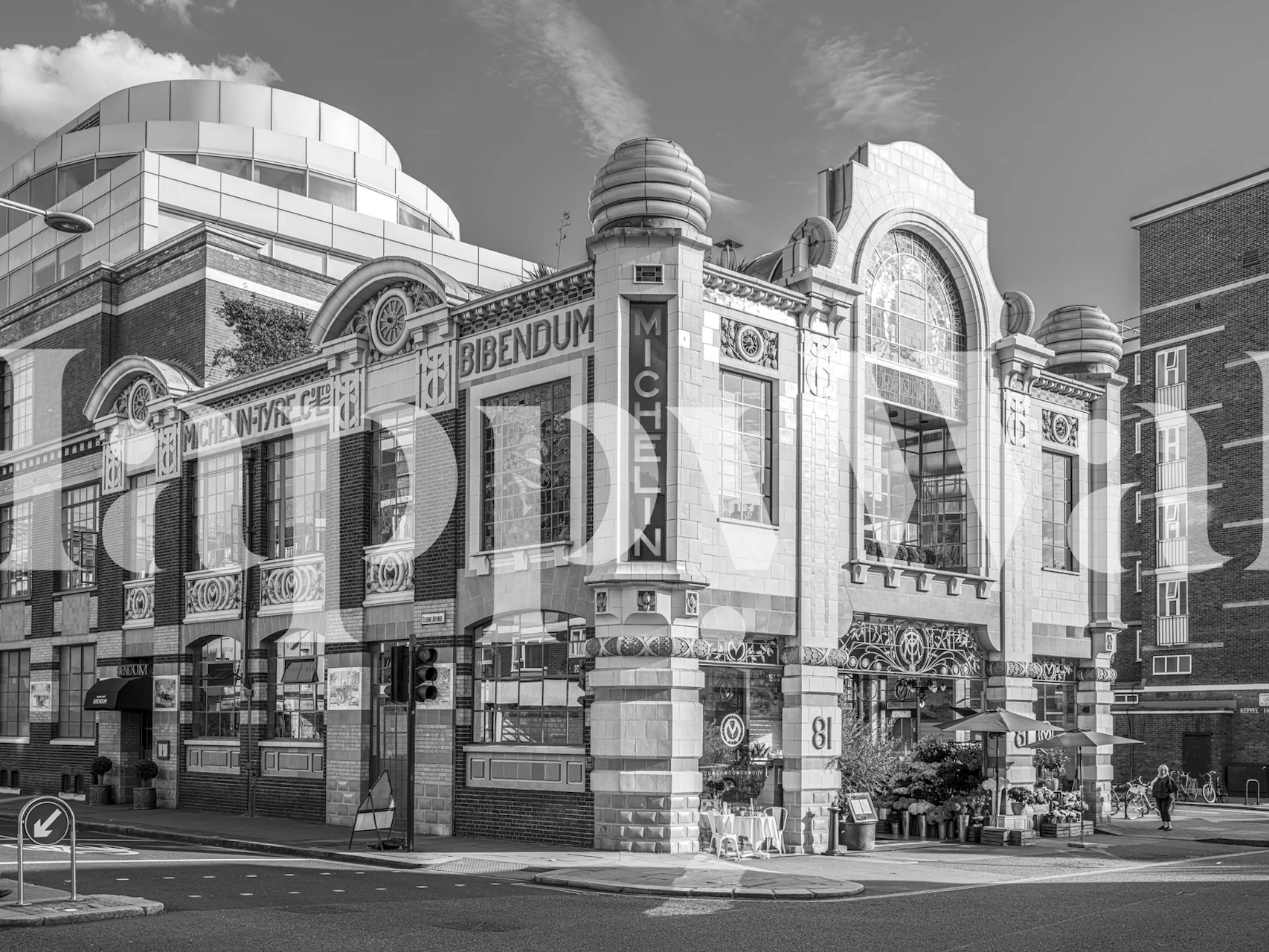 papier peint Michelin House dans un cadre de pièce