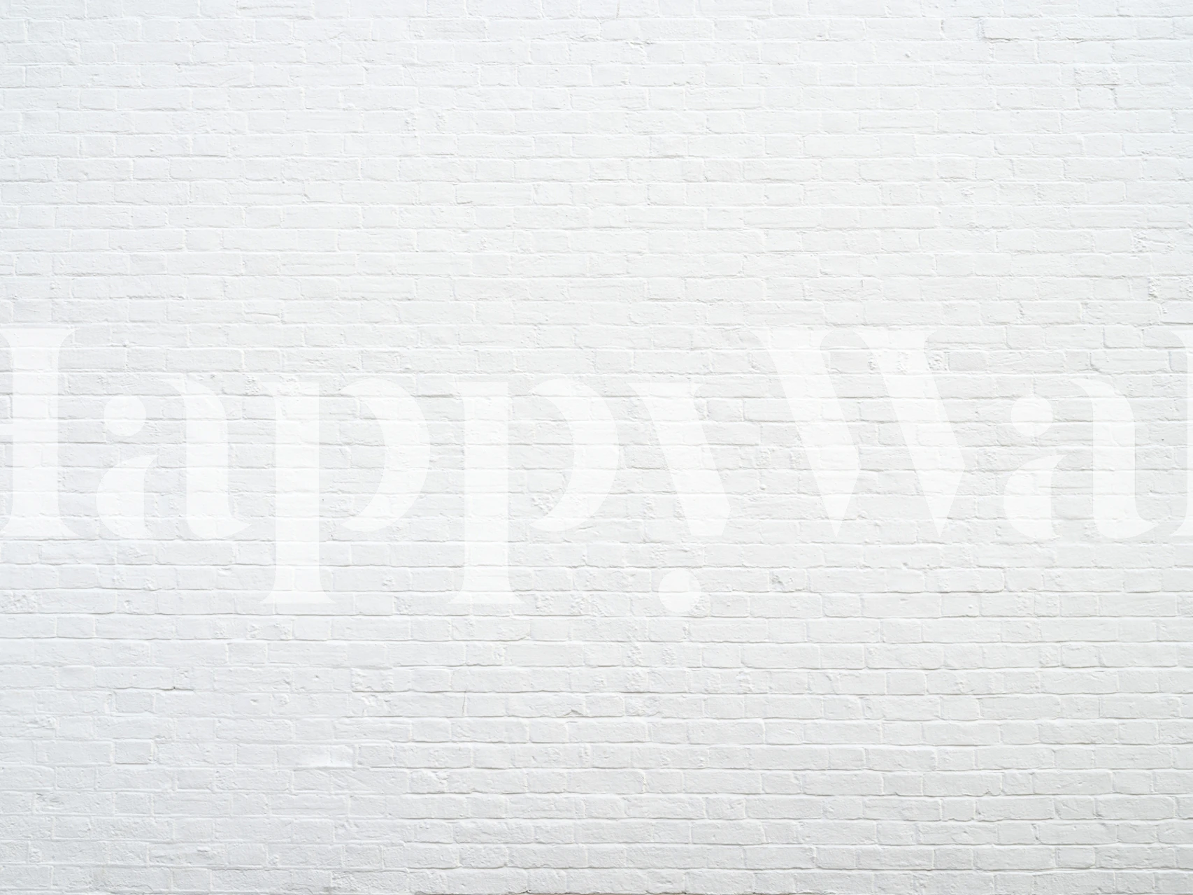 White brick pattern wallpaper designed for contemporary interiors