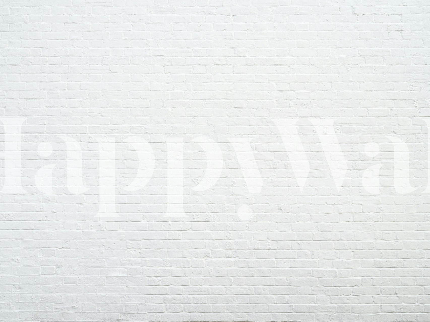 Καθαρή τοιχογραφία τοίχου από λευκό τούβλο για μοντέρνο εσωτερικό σχεδιασμό