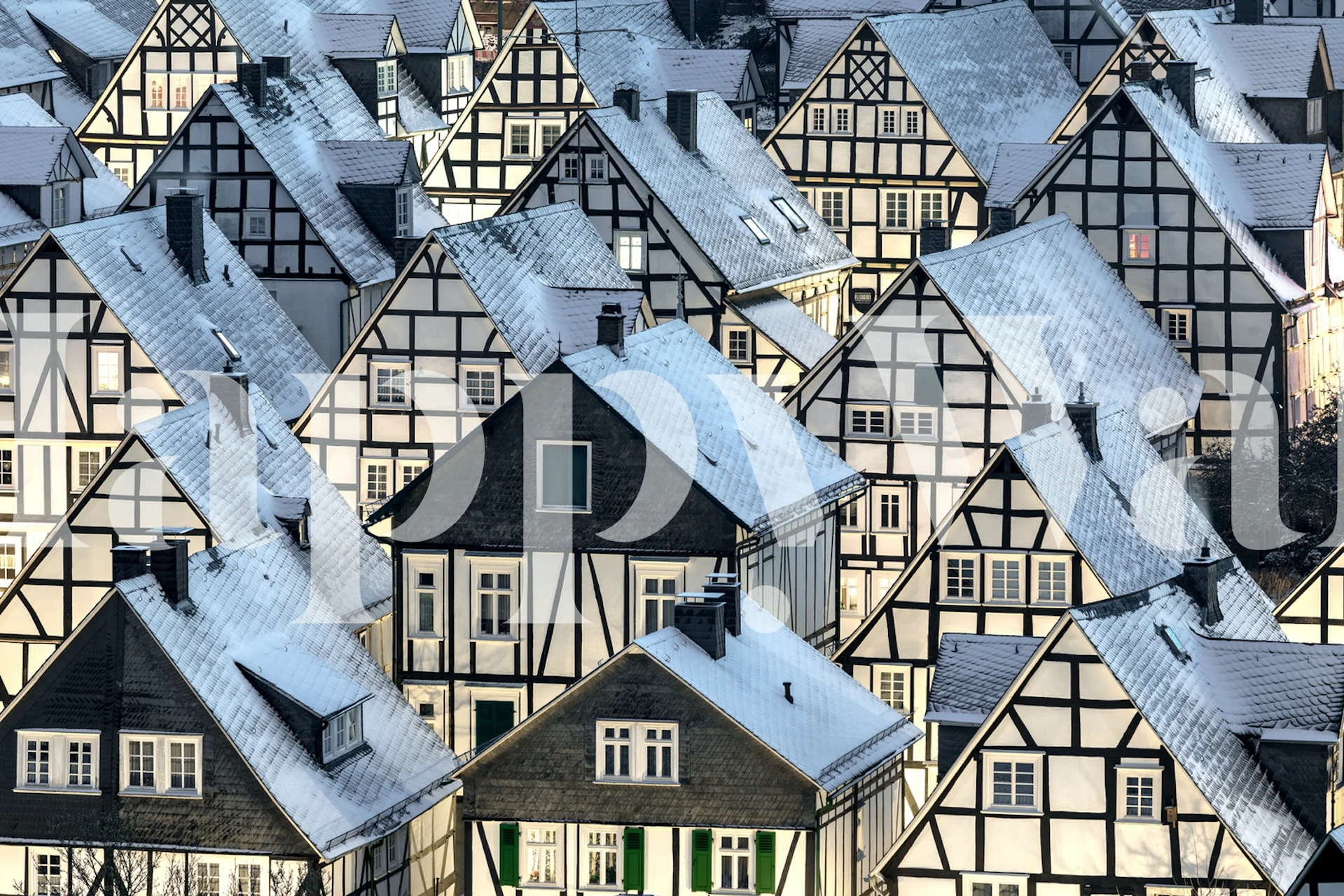 Wallpaper featuring half-timbered houses
